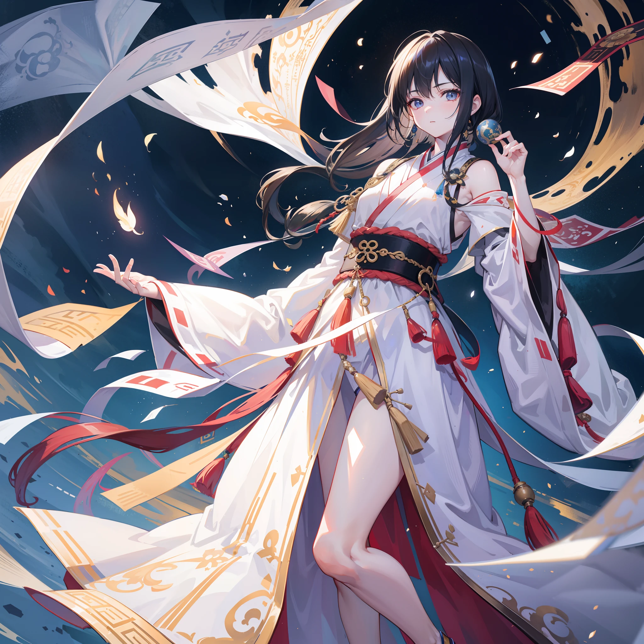 Hanfu,Libido boy,Young Taoist,with short black hair,(RAW photos,best qualtiy),(realisticlying,photograph realistic:1.3),best qualtiy,highly detailed,tmasterpiece,Hyper-detailing,illustratio,1boys,full bodyesbian,Standing motion,dynamic angle,Masterpiece Theatre of the World,Messy_Long_Hair,best qualtiy,extremely detailed CG unity 8k wal,ink,astounding,cinmatic lighting,lens_flare,,dunhuang_Style