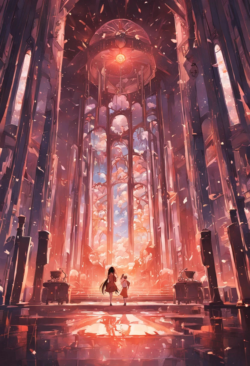 High quality, high detail, masterpiece, seaside architecture, staggered heights, castle