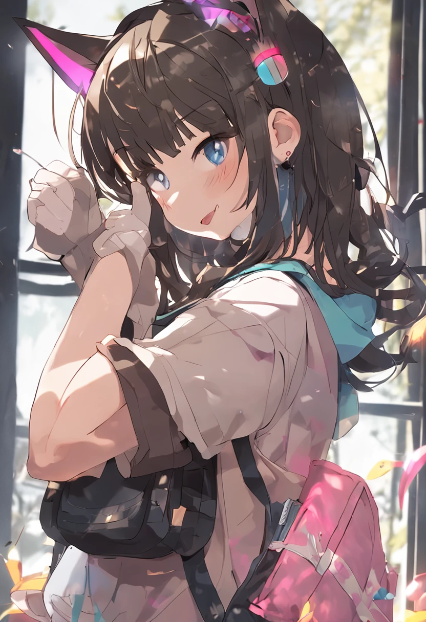 hiquality, cat ear, Cute s, 18year old, 校服, school classrooms