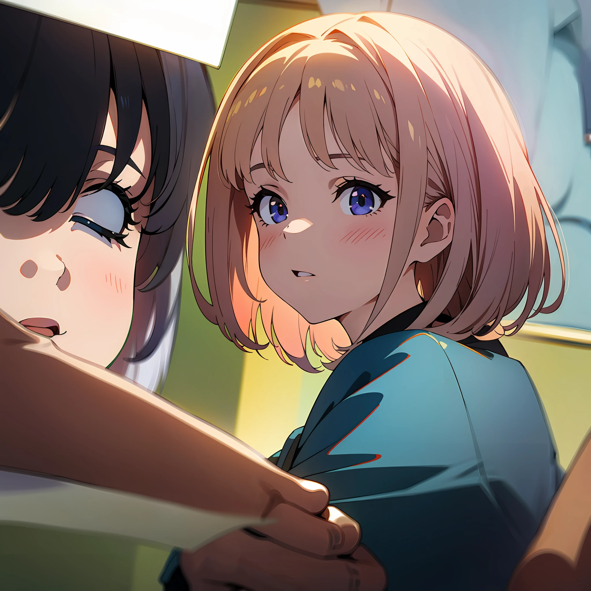 (Masterpiece), (Best quality),
2girls,