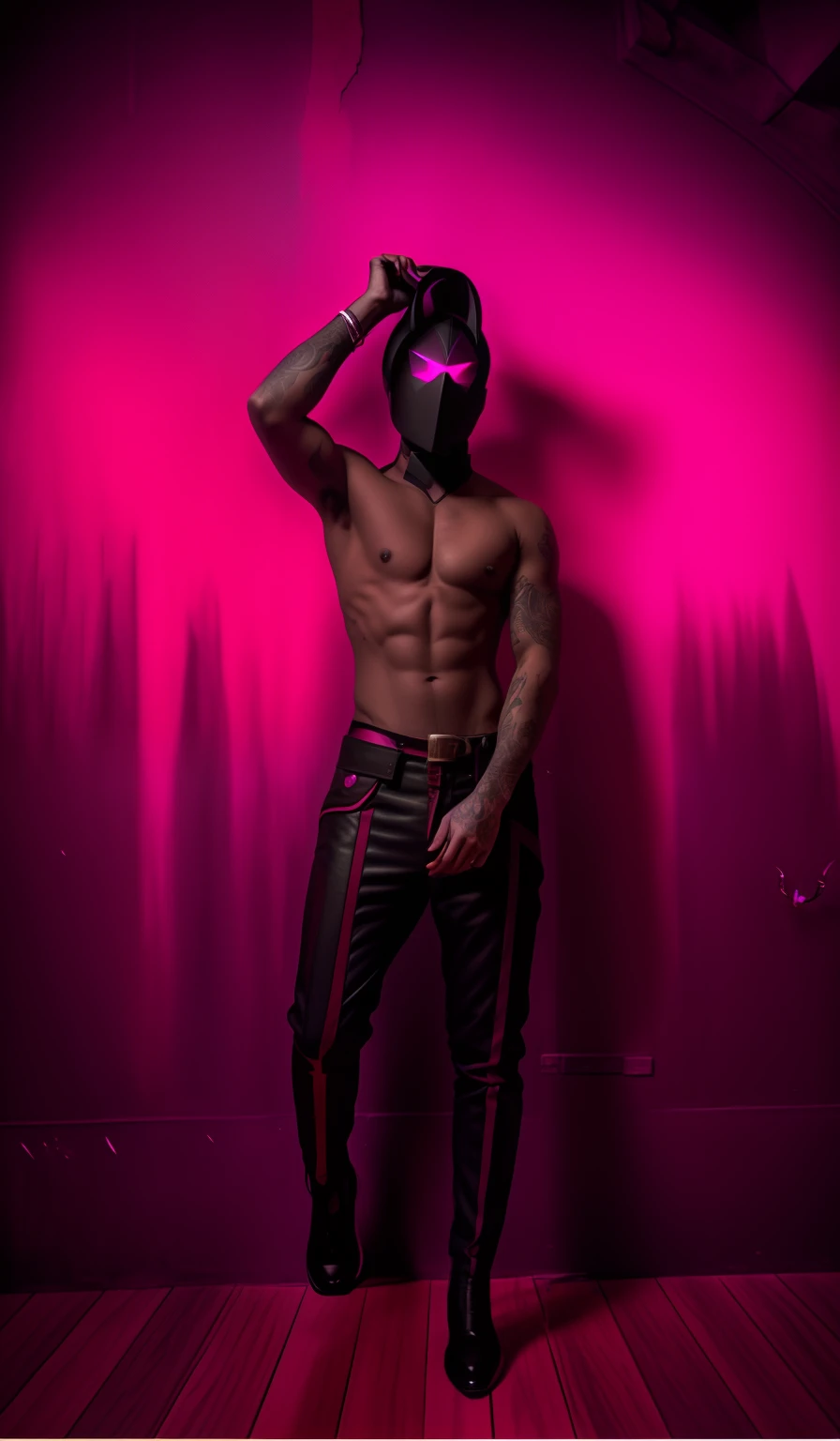 arafed man with pink wings standing in front of a wall, official fanart, devilish, album cover!, inspired by Heinrich Danioth, cover shot, cover art, new album cover, fan favorite, official artwork,  music album cover, by Heinrich Danioth, danhausen, winged human, winged boy