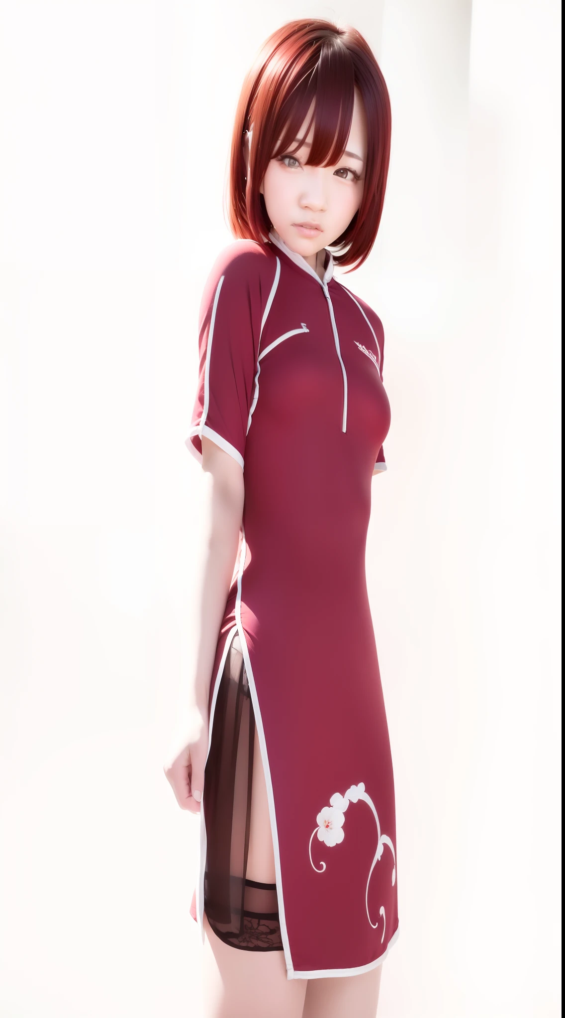 1girls, Sakura Horuno, Red Jacet, Short Red, Hair Red, Realistic, ultra detail, 70mm lens,
