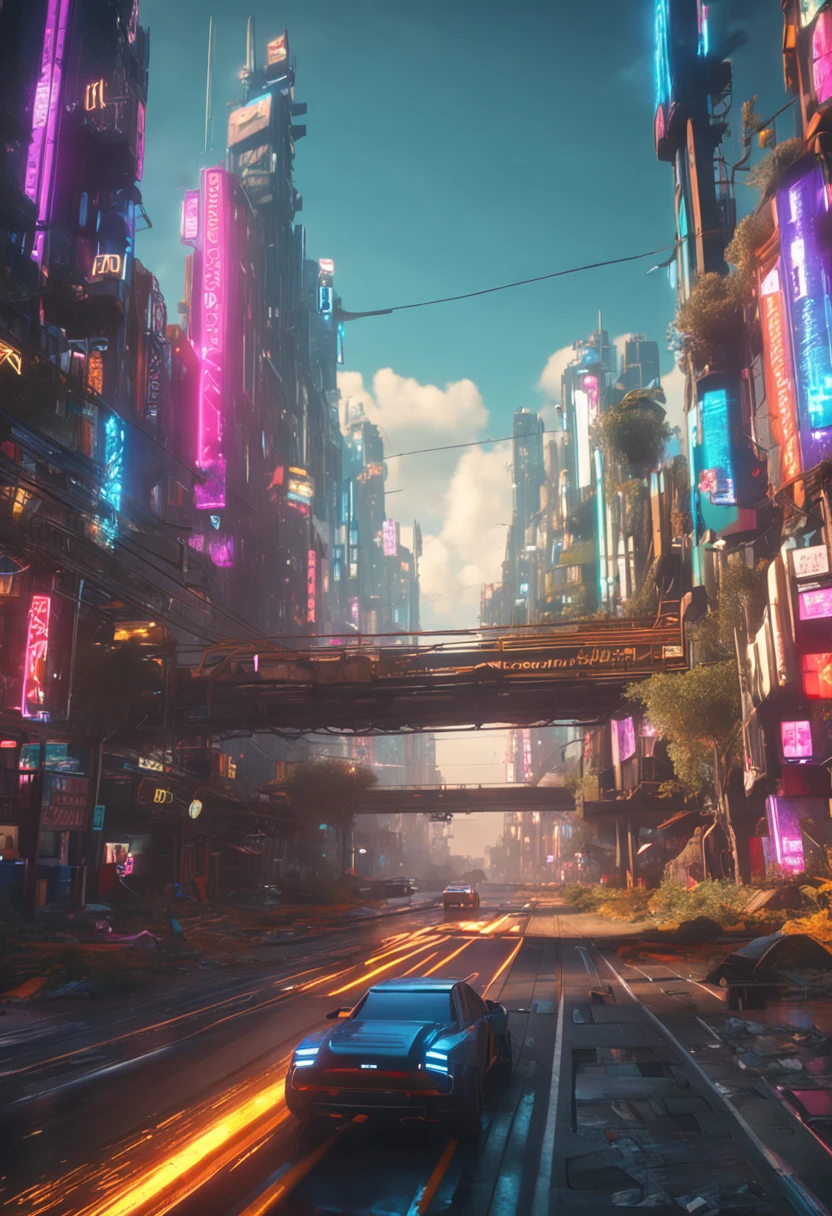 photorealistic, ,best quality,masterpiece,highly detailed,ultra-detailed, best background Wallpaper, cyberpunk city. 4k 3d render unreal engine 5 rendered with blender and octane global illumination from photorealistic hyper realism concept art by greg rutkowski loish rhads ferdinand knab makoto shinkai tian zi trending on cgsociety Desktop Wallpaper