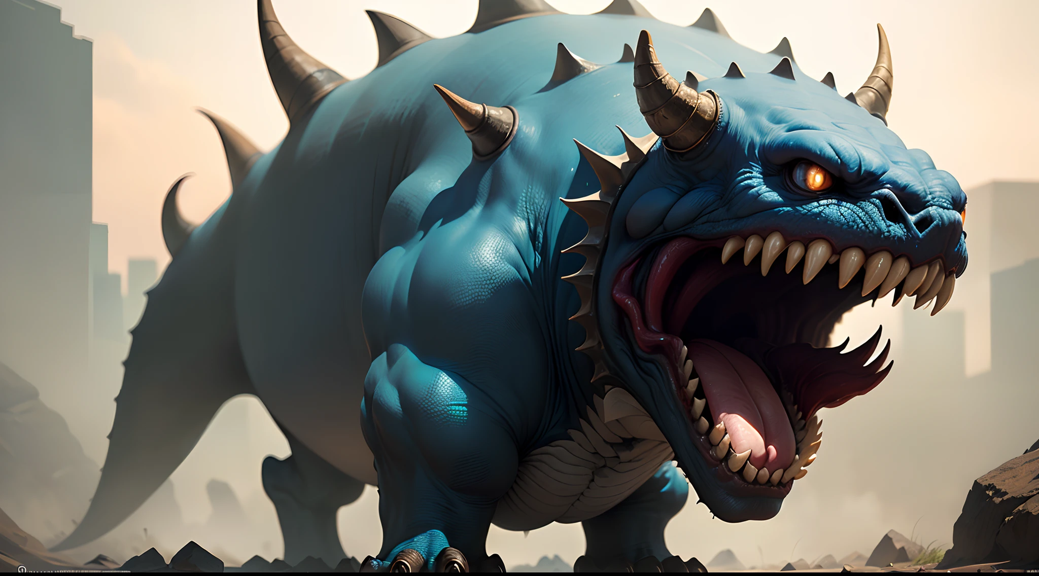 A very obese male dragon、Purple scale dragon、Purple scales like a crocodile、Composition looking up from diagonally below、Sideways pose、Hands touching belly、Very short legs、A pile of mud、Sharp toenails、Face facing up、Roaring crocodile face、Anime-style crimson eyes、Abnormally obese abdomen、A fat underbelly that spreads to the ground、Abnormally obese abdomen、Very obese face、Abnormally fatty neck、A belly as swollen as a mountain、Armpit Hair、chest hair、pubic hair、Wide open mouth expression、A body that fills the screen、basement background、Hard mud background