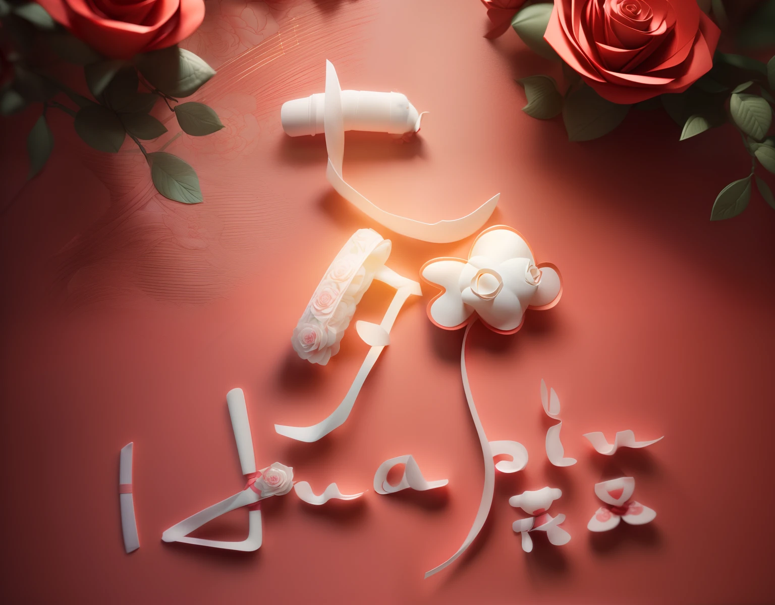 Movie Angle,( cute couple,Three-headed body,Anatomically correct,full bodyesbian,Hand in hand,Masterpiece roses and camellias,Representative works Hanfu,Smile),(illustration,paper art,a 3D render),(Extremely colorful, Best quality, high detal, Masterpiece, Cinematic lighting, 4K, Chiaroscuro)
