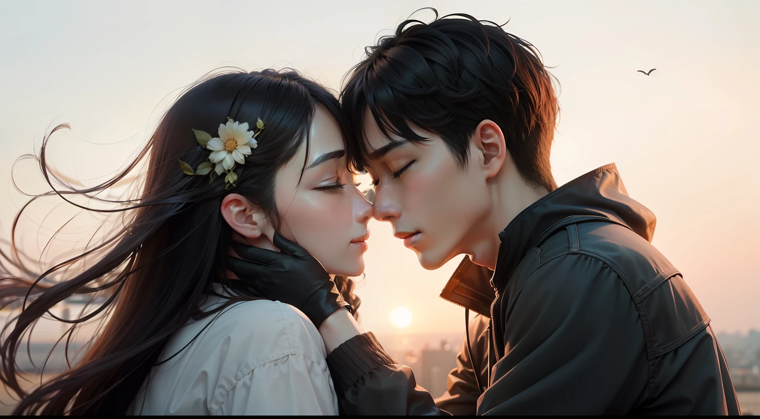 To love someone is to want to see him happy,Such a desire is deeply rooted in our hearts。Whether we are together or leaving,All hope to find a way,Let the feelings pass on forever。