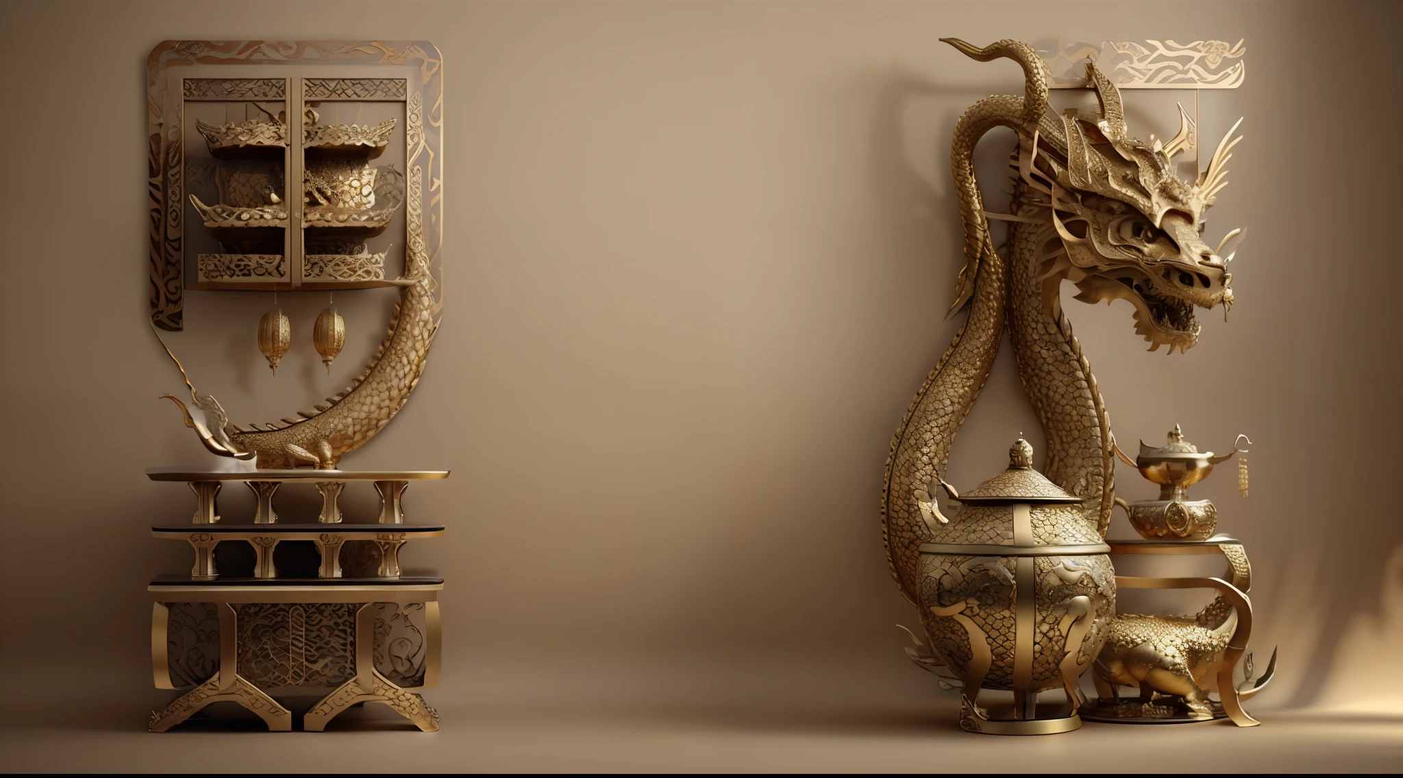 gold,bronze ware,dragon patterns,dragon scale,history of china cultural relics.atmosphere,ultra-high definition,ultra-detailed,cg rendering,oc rendering,strong texture