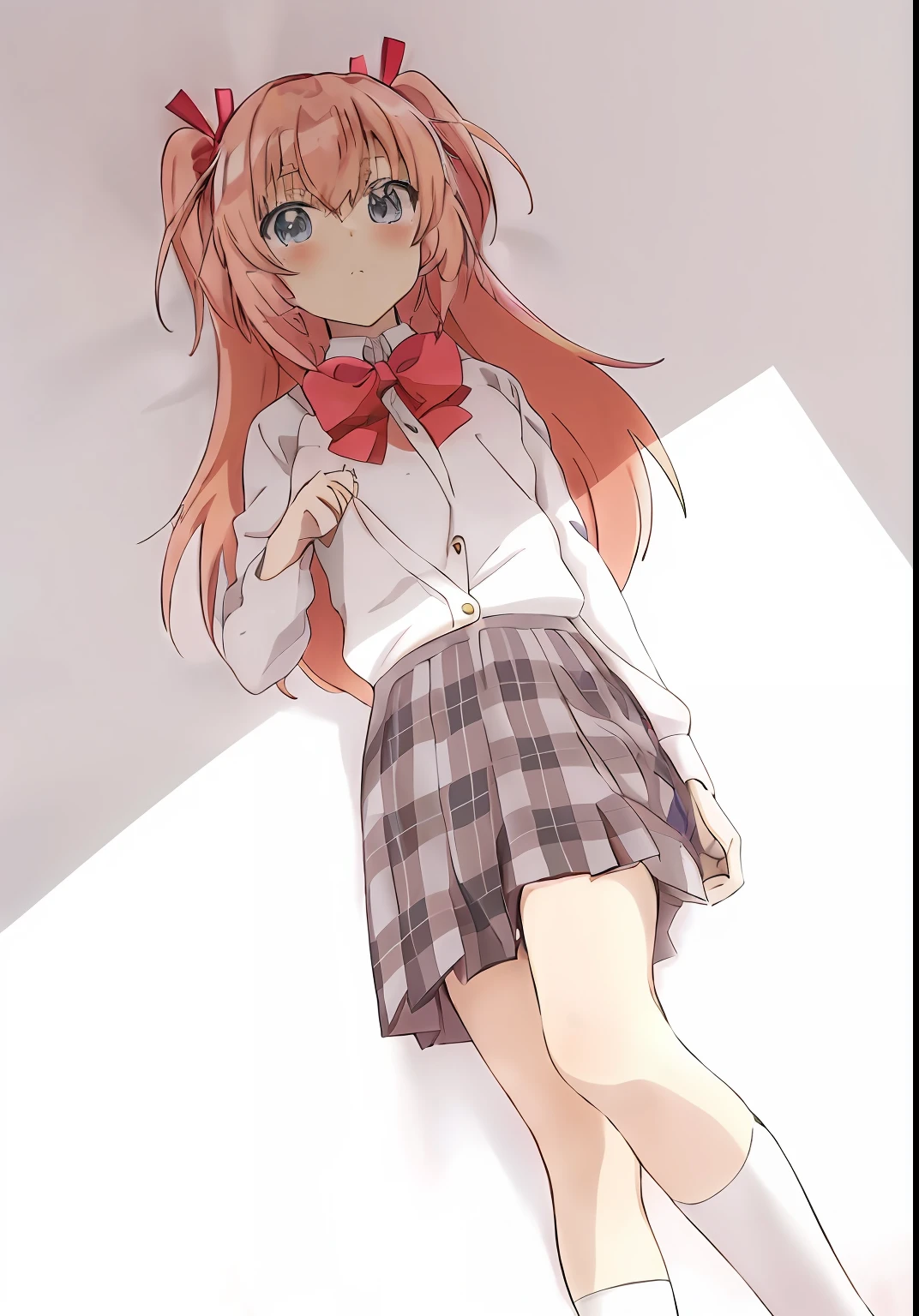 2d, masterpiece, best quality, anime, highly detailed, cowboy shot, 1girl, solo, fujiwara chika, blue eyes, pink hair, hair bow, black bow, school uniform, summer uniform, large breasts, standing, indoors, hallway, :dMafuyukirisu, (blue eyes, braid, long hair, twin braids, pink hair), nude, (pussy:1.2)
BREAK , (miniskirt:1.2), sitting, (look from below), ((arms behind on back)), no panties, (clitoris), (crotch cutout), wild lift
BREAK looking at viewer, (school uniform)
BREAK, yard
BREAK (masterpiece:1.2), best quality, perfect super ultra high resolution, unity 8k wallpaper, (illustration:0.8), (beautiful detailed eyes:1.6), extremely detailed face, perfect lighting, extremely detailed CG, (perfect hands, perfect anatomy,1womanl,Brown hair,Red ribbons ,((Impatient expression)),Beautiful breasts,White shirt,Red dress,well-styled,,(Facing the front)(((Blushing cheeks、embarassed expression)),(((The skirt is rolled up by the wind)))