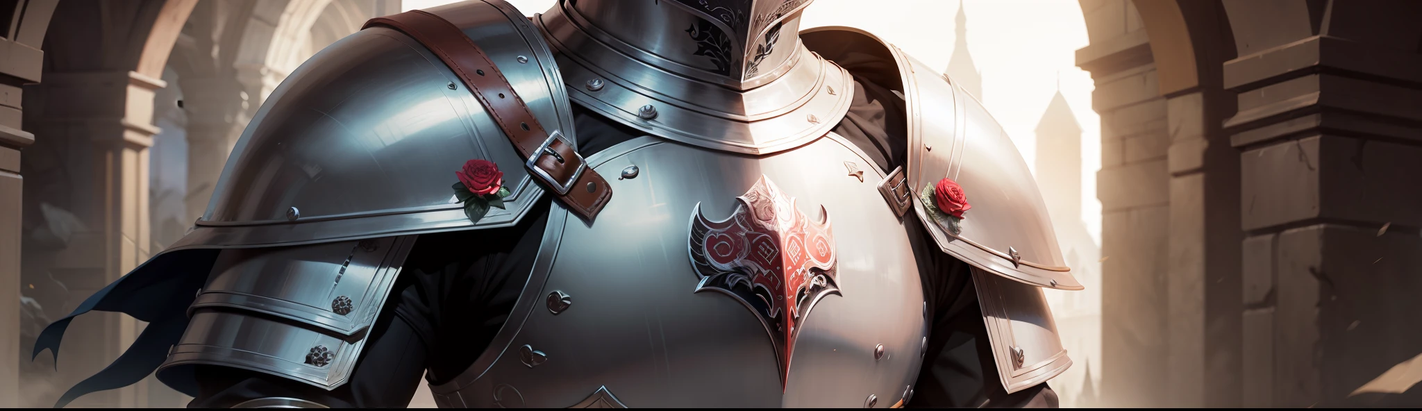 Armor masked knight,rosette