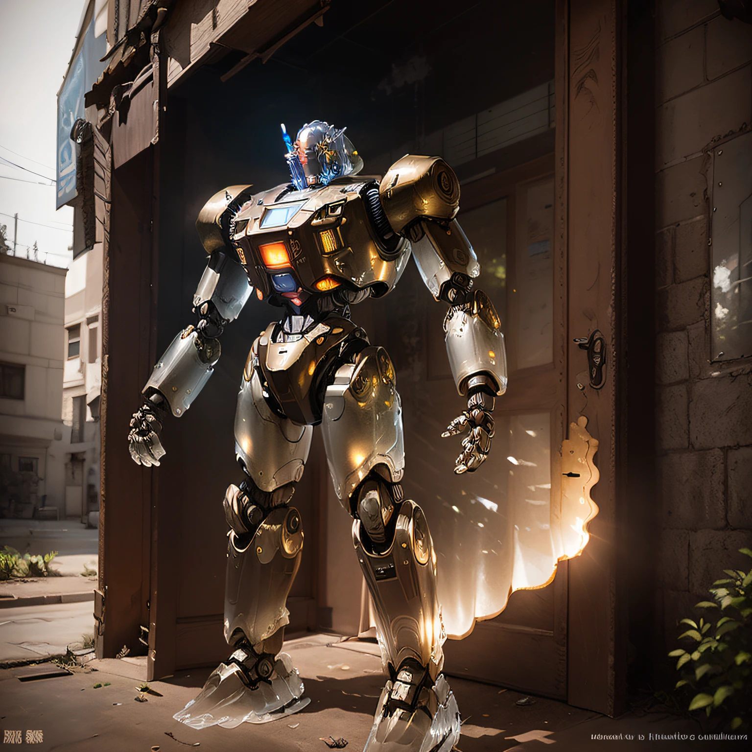 High-Tech Gundam,Gears of War,(((((Translucent robot)))))