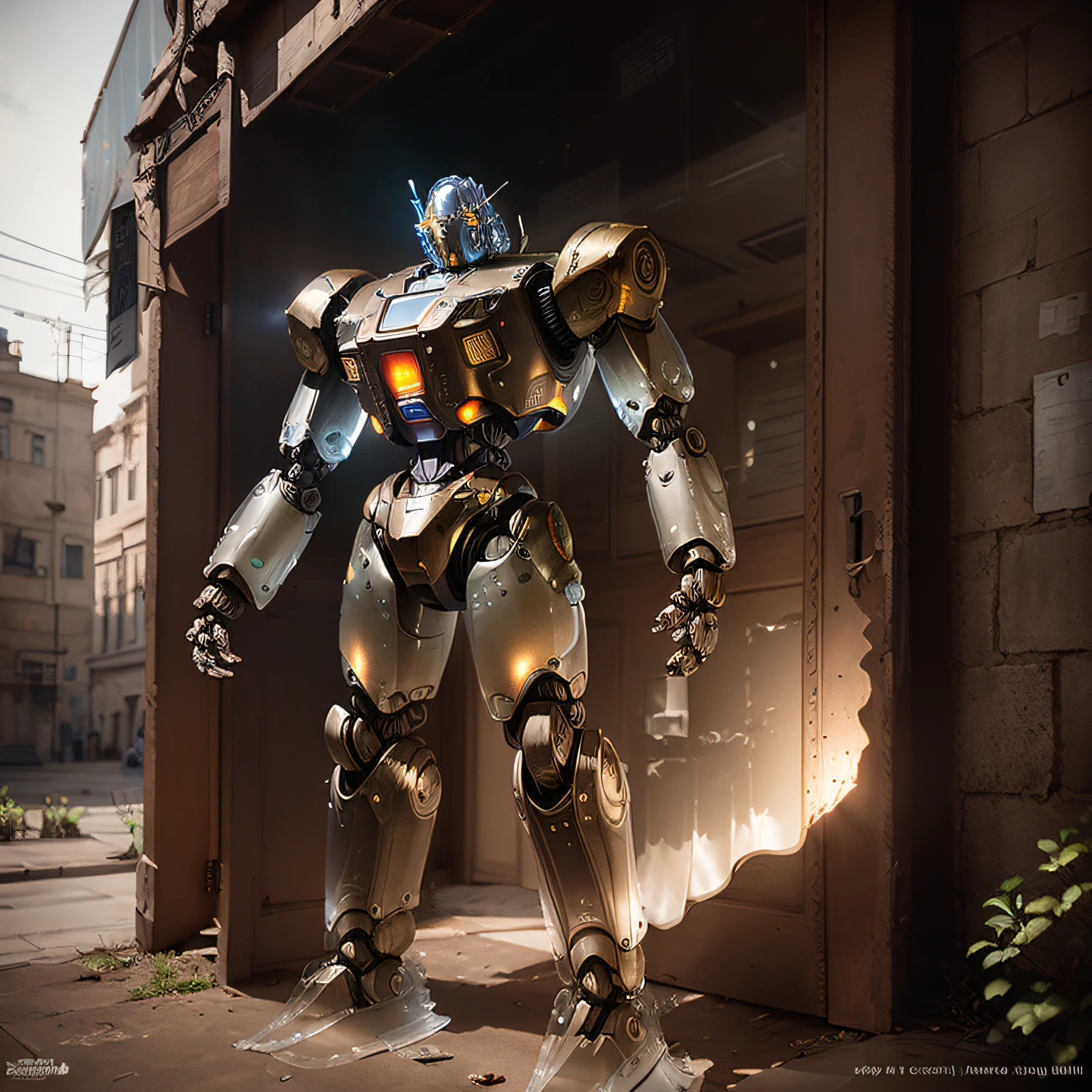 High-Tech Gundam,Gears of War,(((((Translucent robot)))))