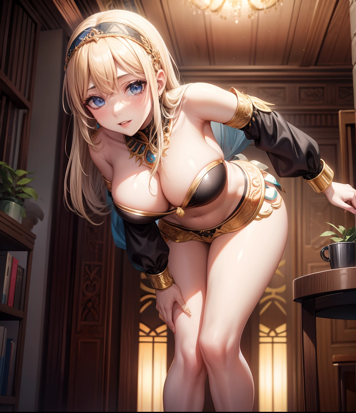 Bela odalisca do harem, bellydancer, sedutora, thicc