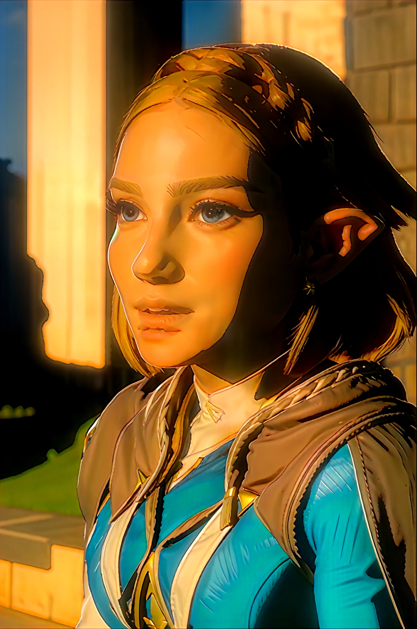 zelda\(princess\) coffiendtly posing as a rapper