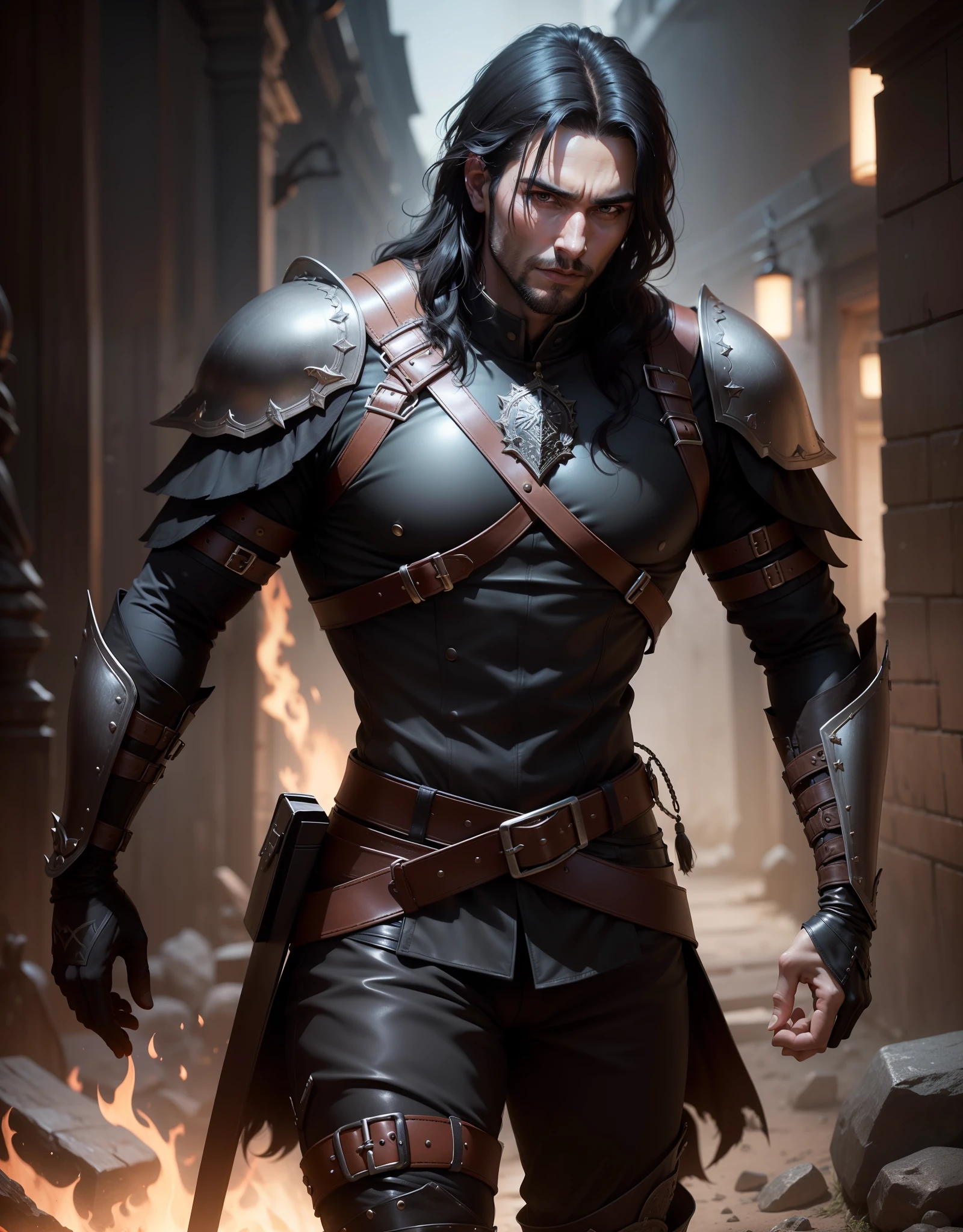 illutst　Aagami　Rugged physique　Great sword　male people　armor --auto