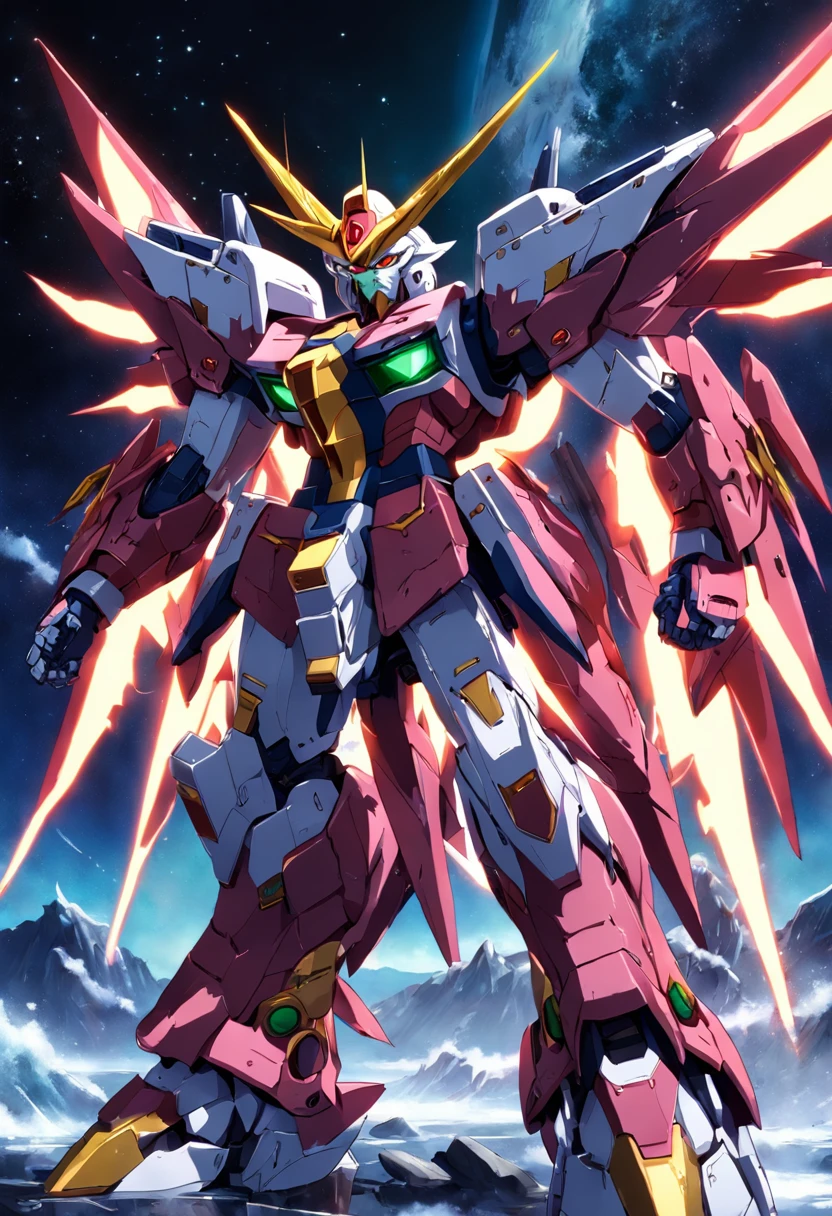 Gundam Epyon fused with Dragon Zoid from power rangers