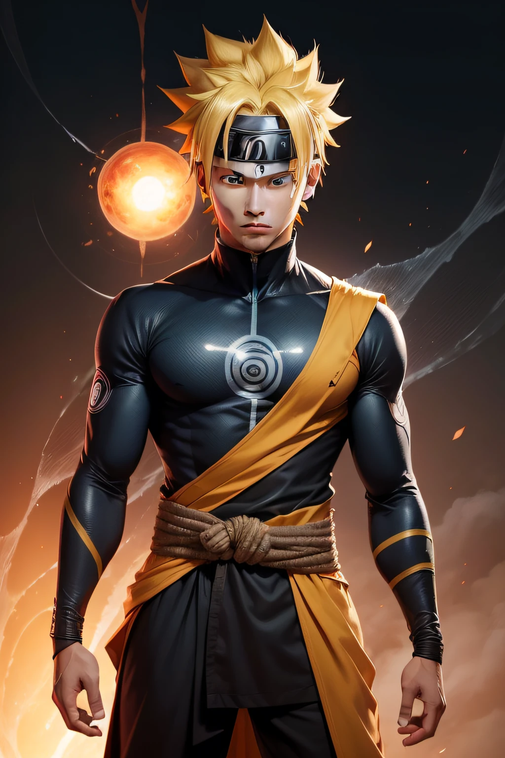 obra-prima, melhor qualidade, Naruto sage mode, roupa do homem aranha, rasengan