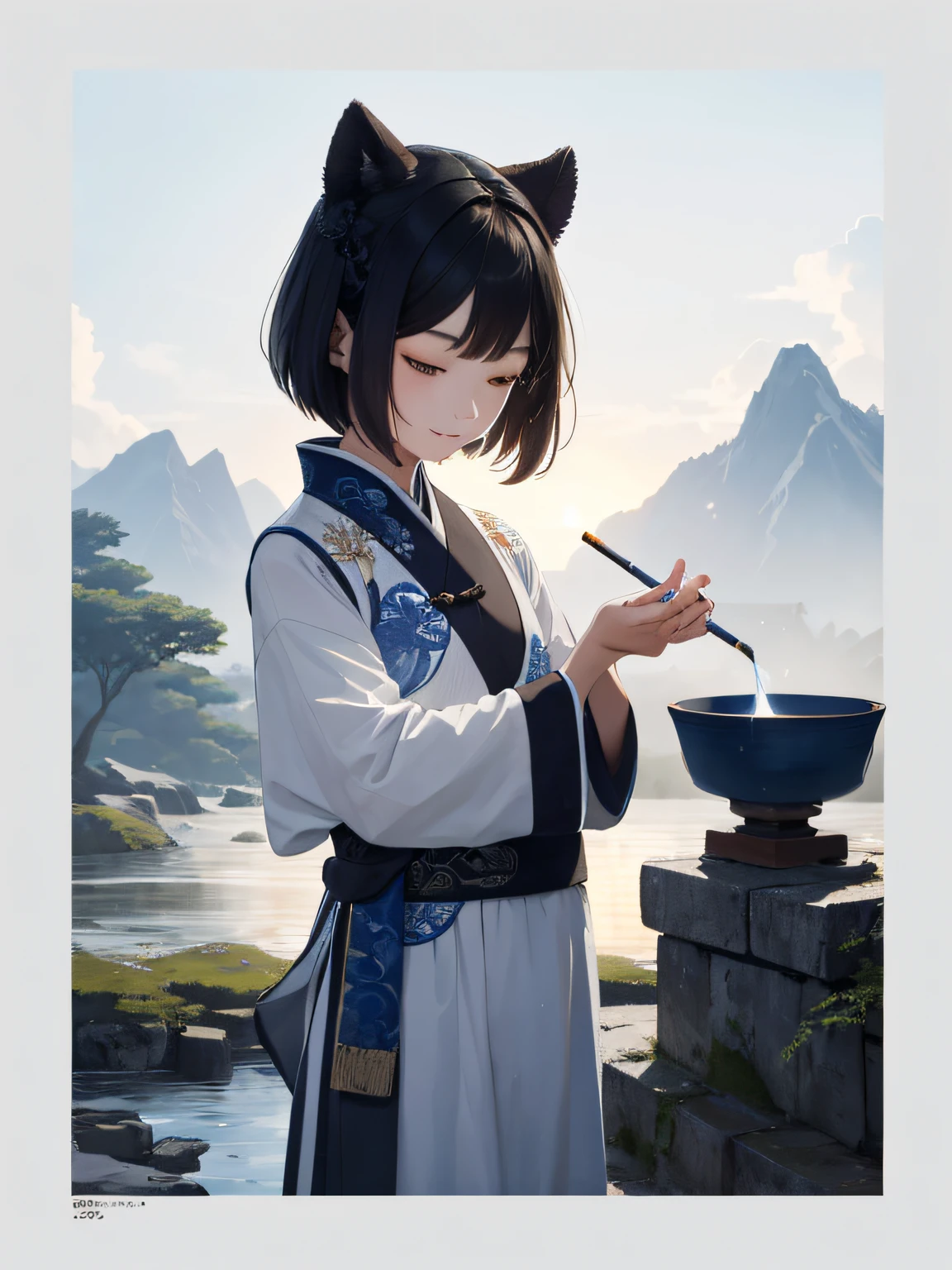 A high resolution,ultra - detailed,(1 ancient Chinese girl:1.3), sunder ,Create minimalist designs,with clean lines,Simple shape,Focus on composition and balance。 sunder ,Life in a pottery studio pulls porcelain embryos,Has a broken, sunny and cheerful personality、The power to thrive。 sunder ,Capture low-light images,Lighting is minimal,And focus on the subtle details and atmosphere of the scene。 sunder ,Capture the ancient city landscape,With towering mountains、The atmosphere of the small bridge flowing water is characterized。 ,Create a scene where children play,capturing their innocence、vibrancy、A sense of wonder and exploration。 sunder ,Inspired by classical Chinese beauty,With delicate lines、Flat colors and images inspired by patterns and compositions