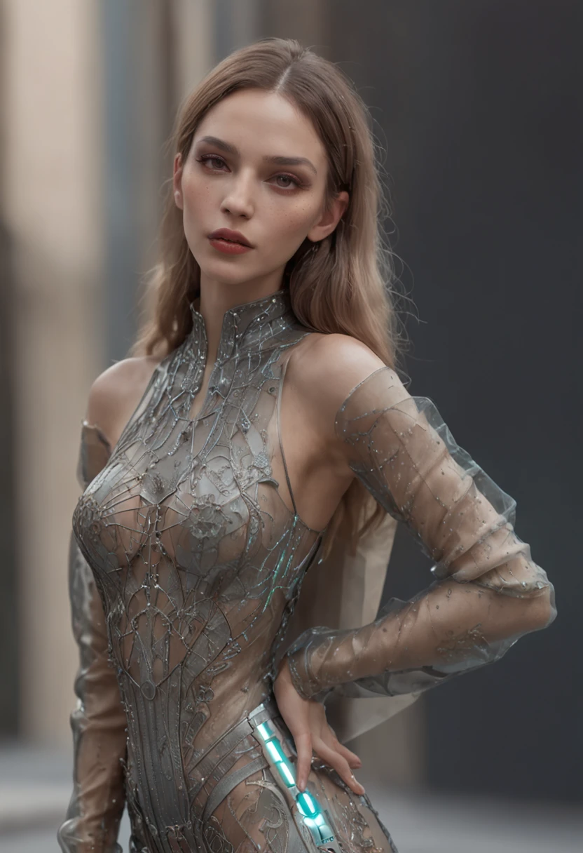 Una obra maestra, Beautiful Brazilian woman with perfect face, elegante vestido Gucci Balenciaga Versace Armani traje alternativo, chaqueta, pullover, falda larga, cuerpo completo, libertad, alma, Digital illustration, comiс style, cyberpunk, Perfect anatomy, centrado, nearing perfection, dynamic, Altamente detallado, complex, intricate, Artstation, Arte conceptual, Suave, foco nítido, 插圖, arte de Carne Griffiths y Wadim Kashin, only one, Galardonado, Obra maestra