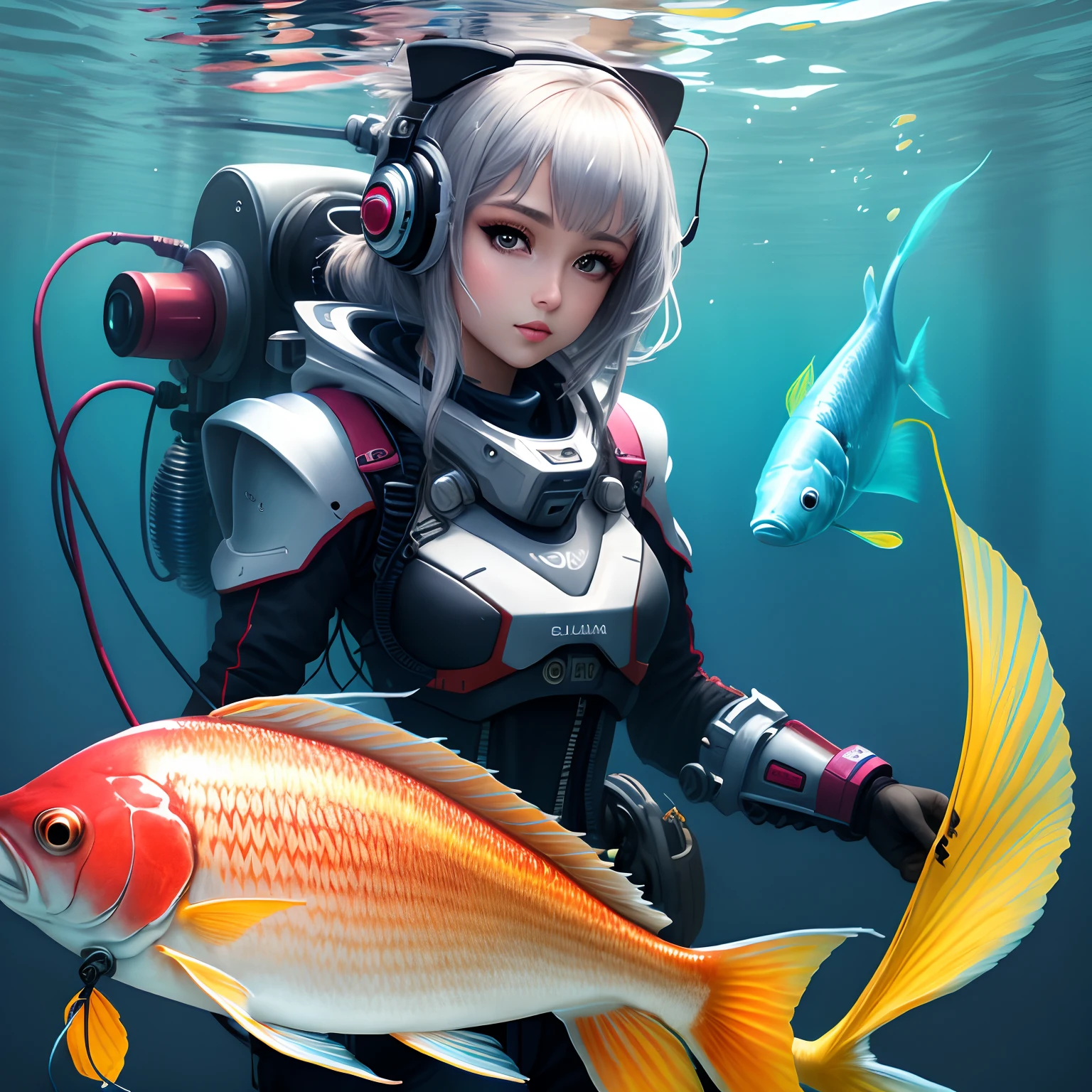 Mechanical beauty Lua on fish
