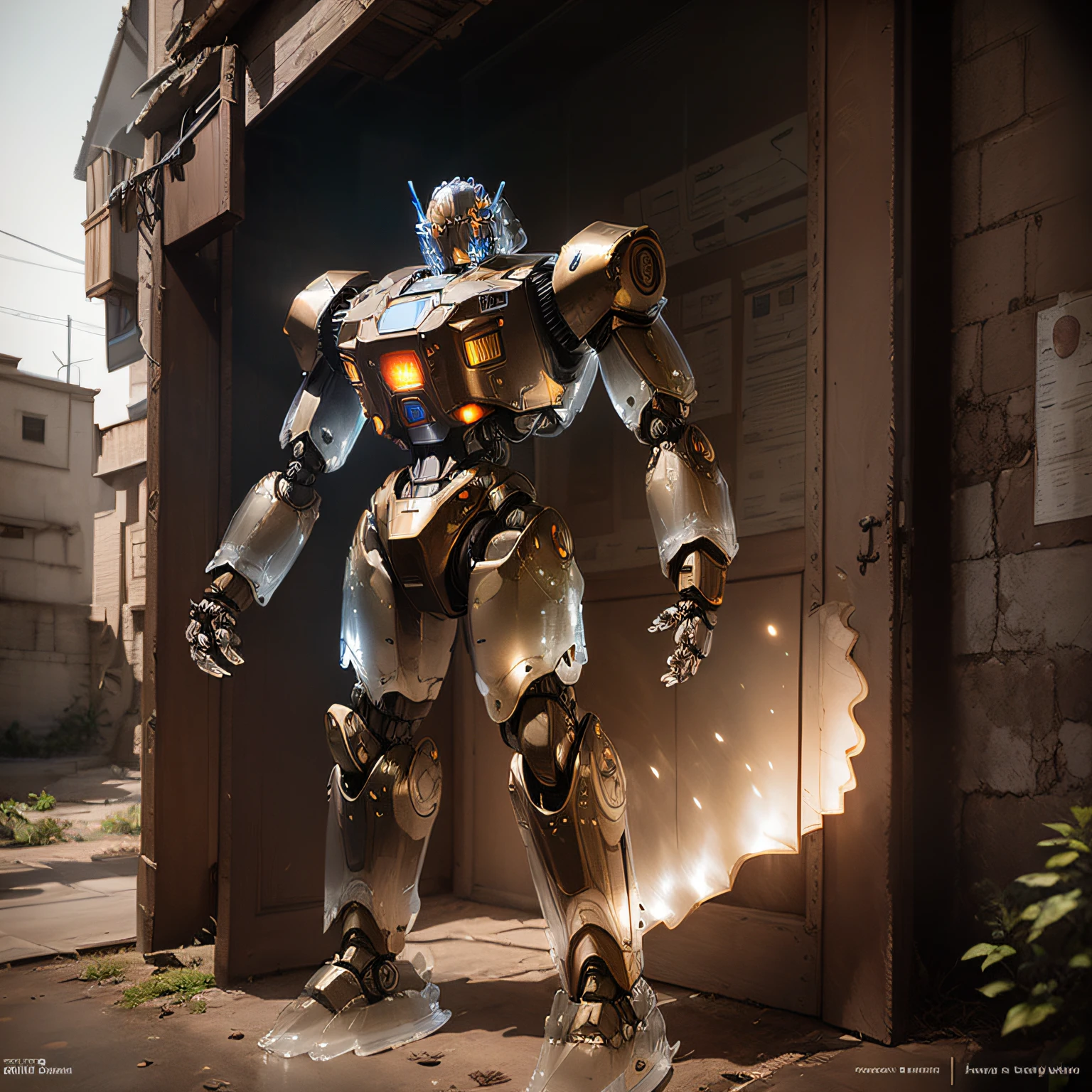 High-Tech Gundam,Gears of War,(((((Translucent robot)))))