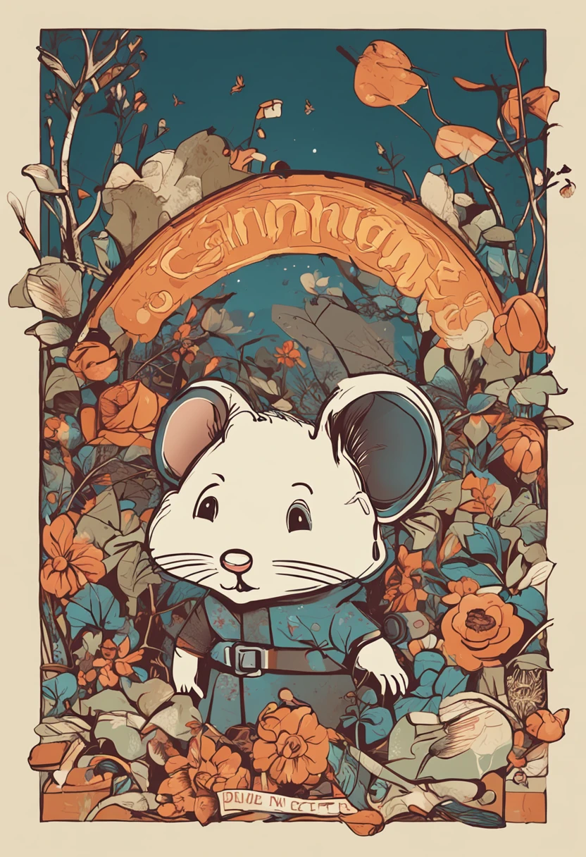mouse,Ni Chuanjing,illustration,adolable