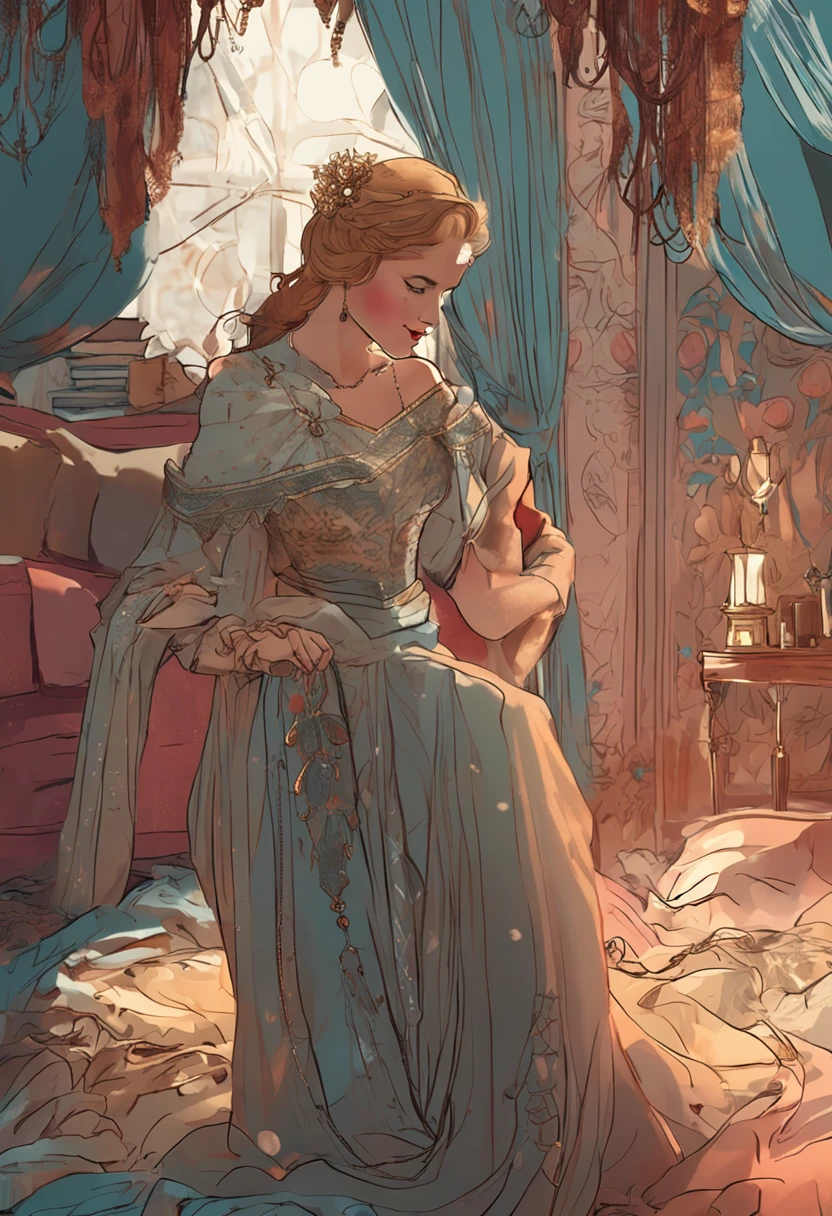 Antique beauty;Thin clothing;Plump body type