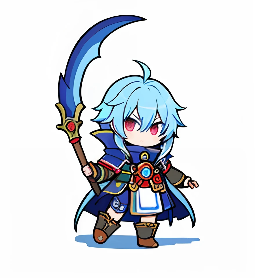 jrpg hero, by bestiary_style, high detailed, masterpiece, character vector, character portrait, solid lines, flat, 2d