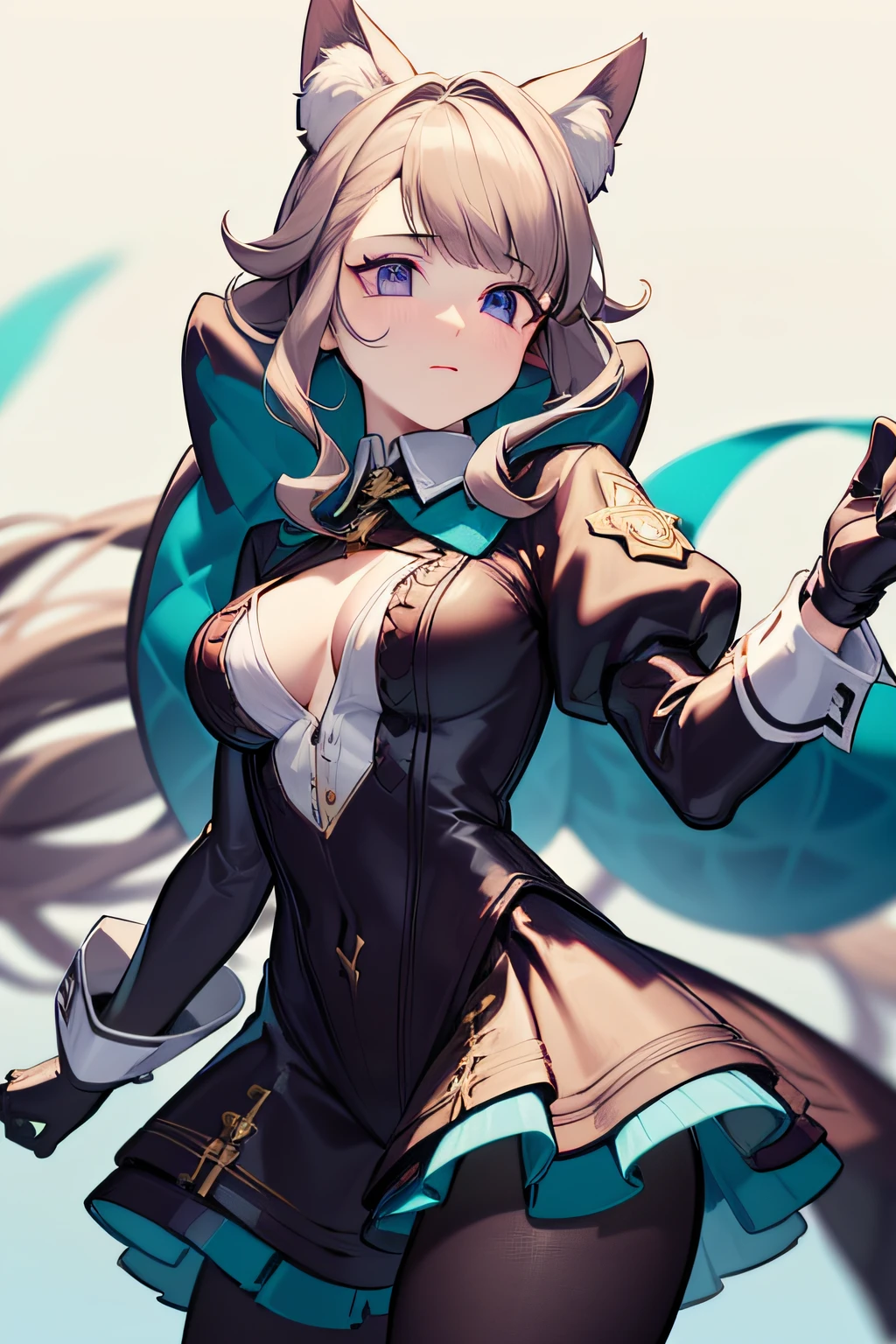 (((Best quality))), ((Ultra-detailed)), ((illustration)), ((Disheveled hair)), ((frilld)), (1 girl),(Solo),closed_mouth, cross, looking_at_viewer, rating:safe