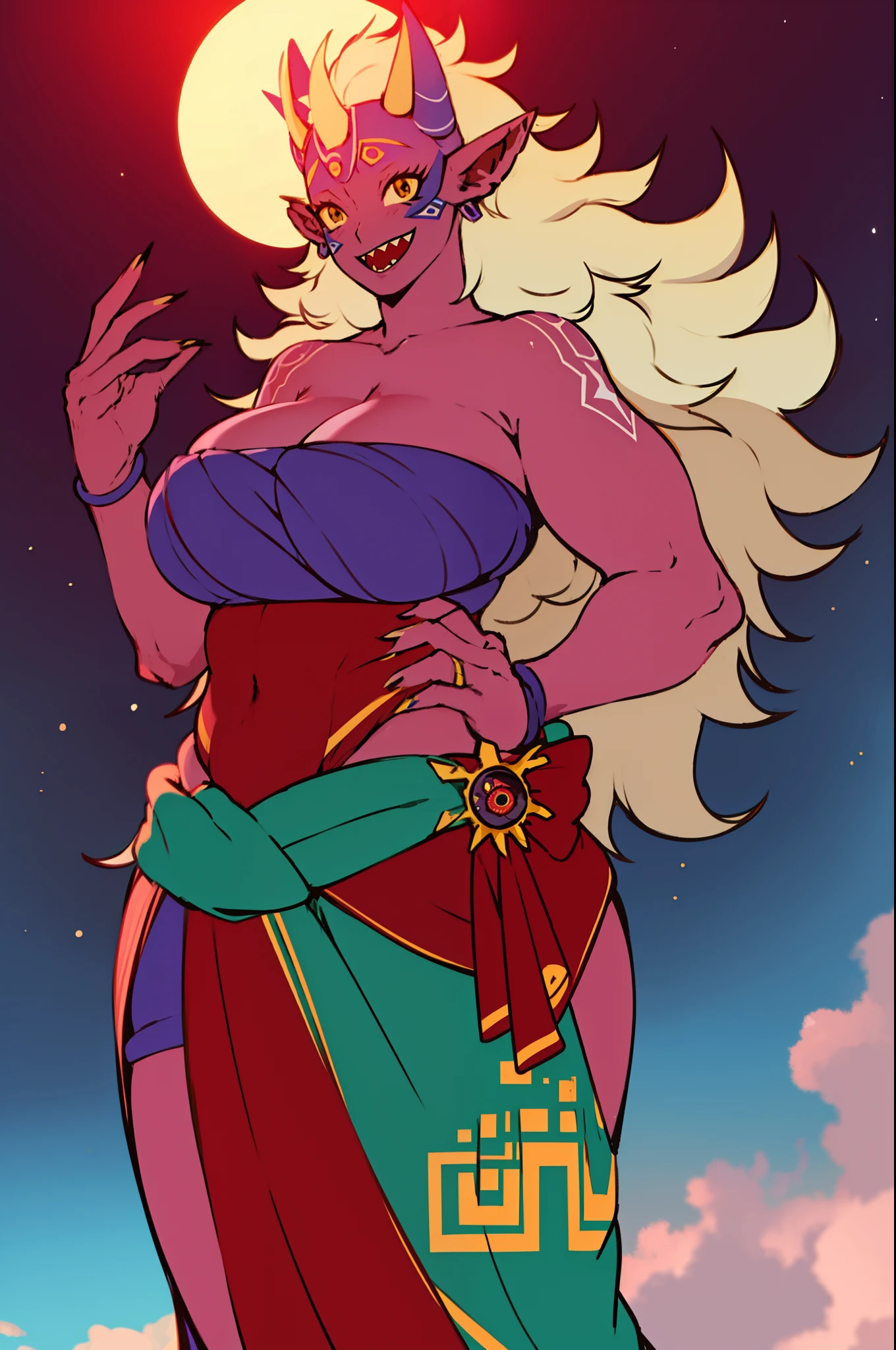 gijinka-majora, huge breast