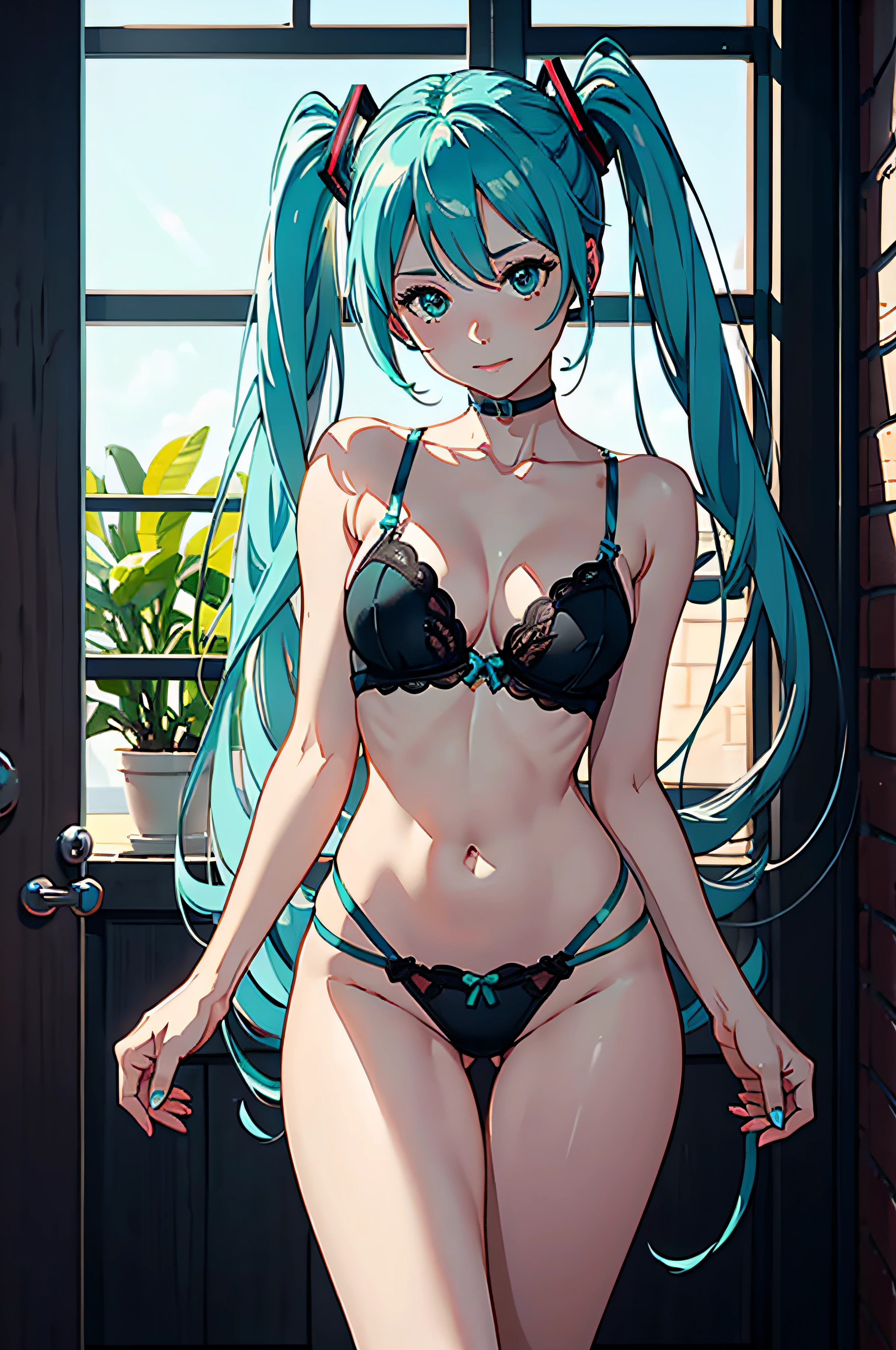 The world is mine - Hatsune Miku Hatsune Miku sexy, dynamic position, lingerie, excelente qualidade, Full HD, High definition