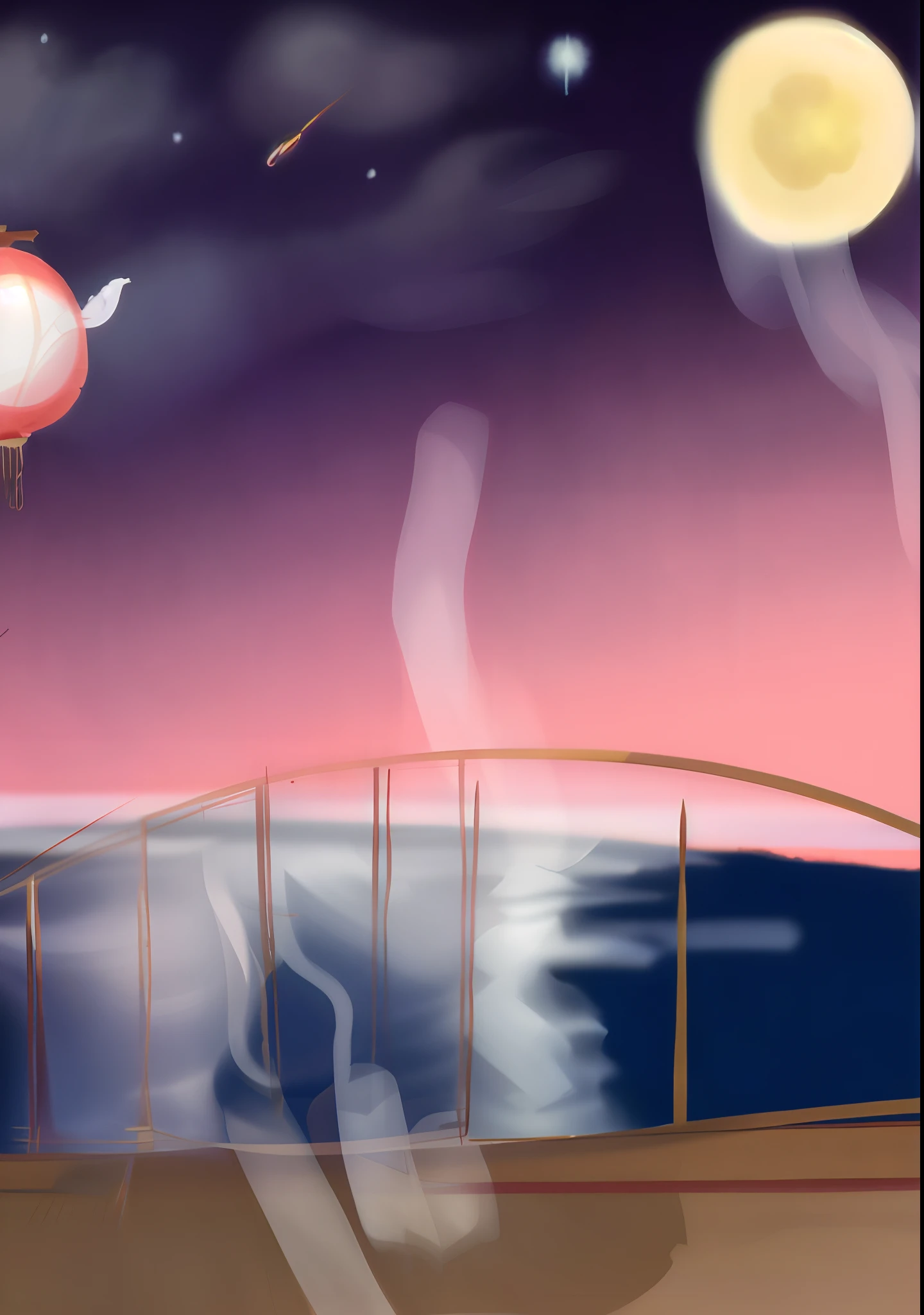 blurry and dreamy illustration, blurry and dreamy illustration, calm evening. Digital illustration, some background blur, background artwork, inspired by Torii Kiyomoto, the background is misty, soft digital painting, A digital painting, random background scene, Atmospheric. Digital painting, anime backgrounds
