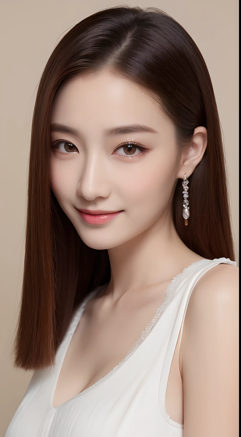 ((Best Quality, 8K, Masterpiece: 1.3)), 1girl, Slim Abs Beauty: 1.3, (Hairstyle Casual, Big Breasts: 1.2), Dress: 1.1, Super Fine Face, Delicate Eyes, Double Eyelids, Smile, Home