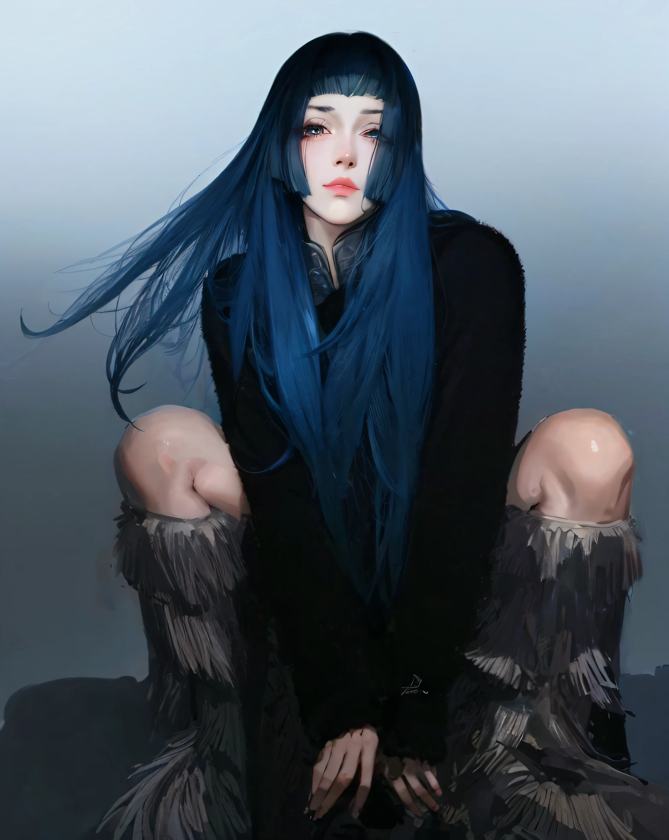 Sense of line，Royal sister face， Anime style portrait, Anime style illustration, style digital painting, anime styled digital art