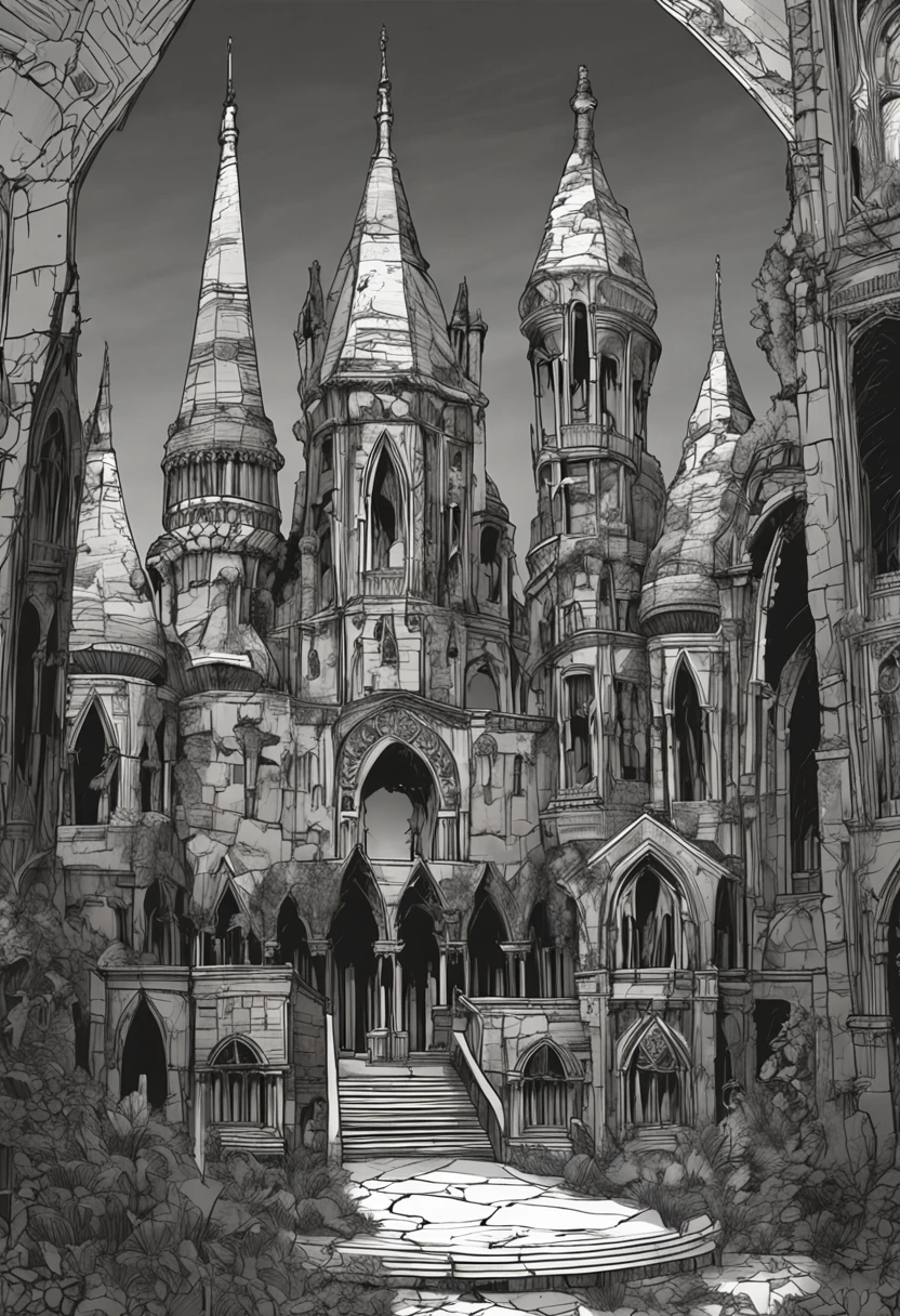 The Gothic Necroid city is a hauntingly beautiful and eerie testament to the civilization's deep reverence for death and the afterlife. Its architecture is a blend of dark aesthetics, intricate designs, and a sense of otherworldly mystique. Here's a visual description:
Cityscape:
As you approach the Gothic Necroid city, you are greeted by a sprawling metropolis shrouded in a perpetual twilight. Dark clouds loom overhead, casting an ethereal glow on the city's pale and translucent buildings. The cityscape stretches across a desolate landscape, with towering spires, ornate archways, and intricate bridges that span the gaps between buildings.
Architecture:
The buildings themselves are a fusion of Gothic and necromantic styles. Turrets, spires, and buttresses adorn the structures, reaching towards the heavens like skeletal fingers. The structures are primarily made from a dark, luminescent material that seems to absorb and emit a dim, otherworldly light. The architecture combines both grandeur and melancholy, reflecting the duality of the Necroids' relationship with death.
Mausoleum-Like Residences:
The residences in the city resemble mausoleums, with arched entrances and engravings depicting scenes of death, rebirth, and cosmic energy. Balconies and terraces are adorned with stone sculptures that seem to come to life in the shifting twilight, casting eerie shadows on the streets below.