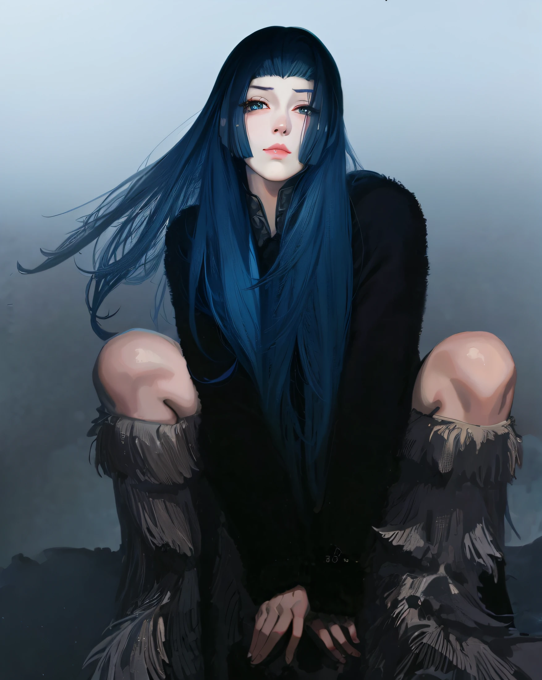Sense of line，Royal sister face， Anime style portrait, Anime style illustration, style digital painting, anime styled digital art，the detail