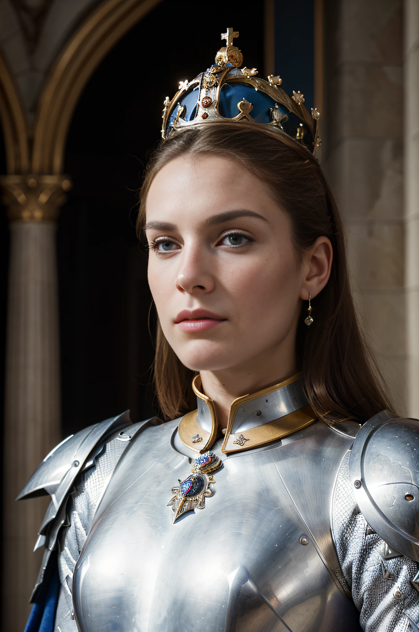 Wide shot Hyper Realistic Portrait Photograph of a majestic Royal knight, 64k, Masterpiece, ULTRAHD