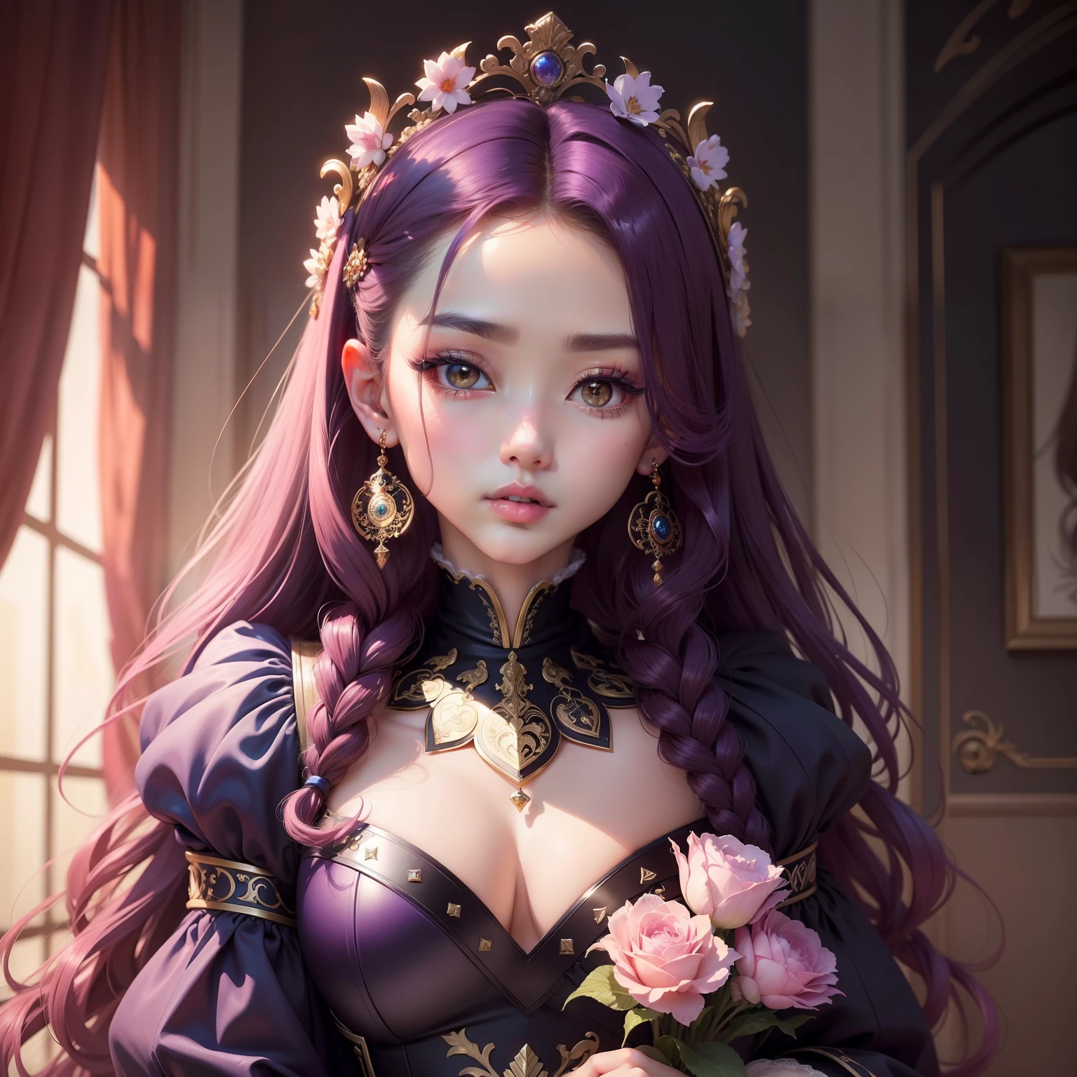 (tmasterpiece、Top quality、best qualtiy、Beauty and aesthetics、1.2)、Pout your ass、(1girll)、shy、Pout、Tall and tall、plethora of colors、Pure、Most detailed