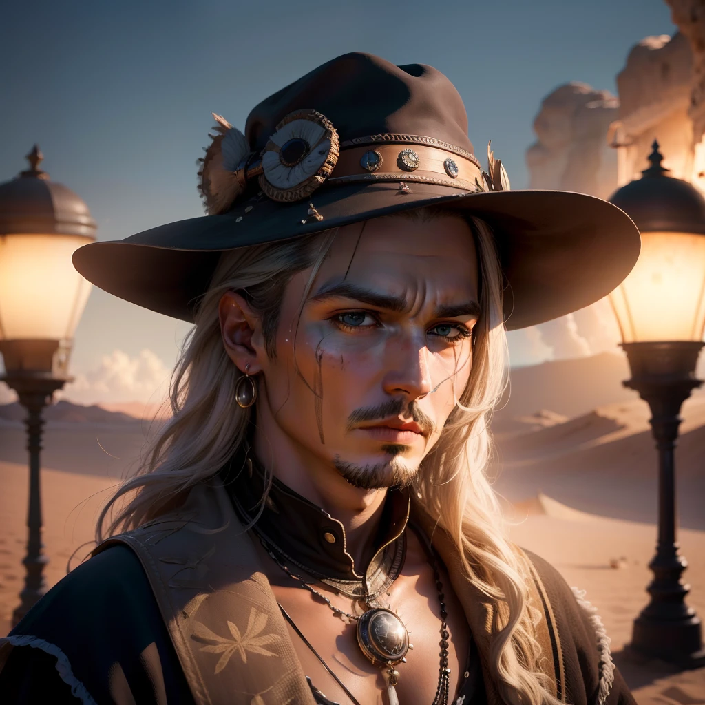 obra-prima, johnny depp caminhando areias do deserto entre vaga-lumes, (detalhe alto: 1 1), rough face, pele natural, alta qualidade, nsfw, olhos lindos, (rosto e olhos detalhados), (rosto: 1 2), noise, extra, foto real, PSD, lamp film photography, foco nítido, contrast lighting, pele detalhada, high res 8k, detalhe maluco, realista, fotografia profissional, 8k UHD, SLR camera, soft-lighting, alta qualidade, grain of film, Fujifilm XT3