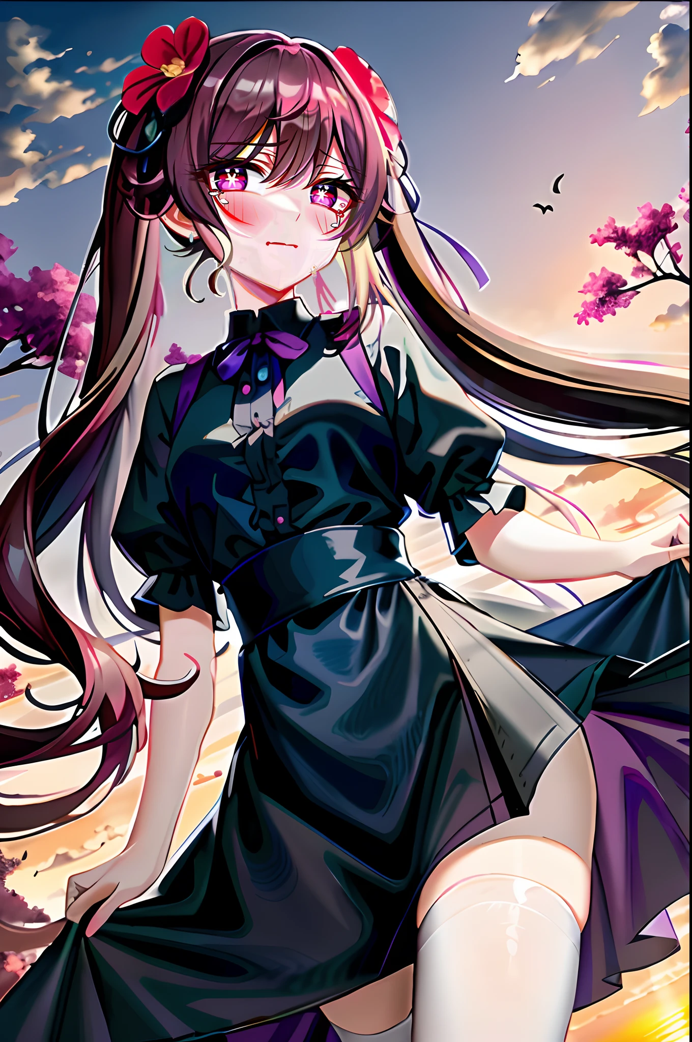 Plum eyes,weeping,
