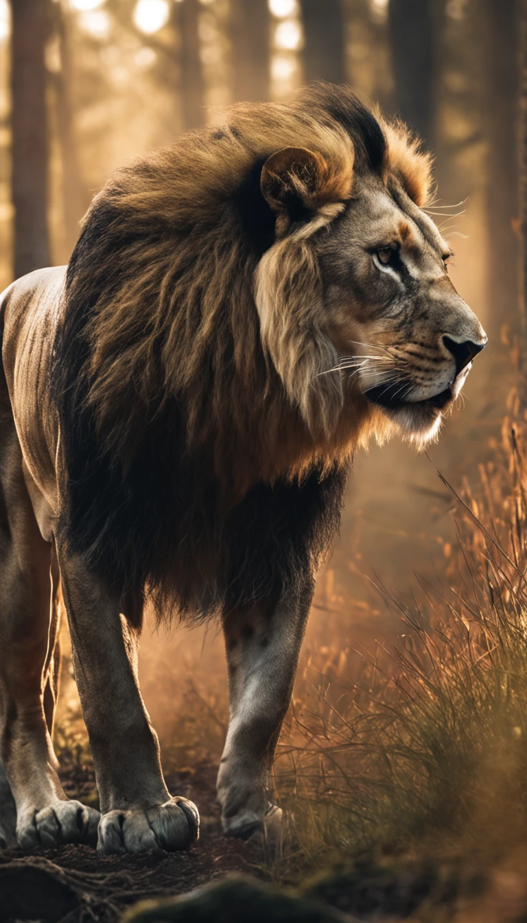 Lucas Bracey, Mann, who chases a wild lion in the middle of the forest , 8K, Foto RAW, (Hochdetaillierte Haut: 1.2), (Herausgestellt: 1.1), (exposed back: 1.5), , (Ansicht von oben nach unten:1.5), ((::Jae Lee und Joe Madureira Stil ::2.0 Comix-Illustrationsstil,Tatoon-Stil ,, (Beautiful and bright background:1.2),, Fantastic paintings , ::Jason Fabok und Yoji Shinkawa Stil ::2.0 Comix-Illustrationsstil,Tatoon-Stil , Comic-Stil , (Beautiful and bright background:1.2),, Fantastic paintings ,Graffiti-Stil; Master-Teil, best qulaity, Hochwertige, extrem detailliertes CG-Einheit 8K-Hintergrundbild, Szenerie, award-winning photography, HDR, Extrem detailliert, Auf ArtStation im Trend, Im Trend in CGsociety, kompliziert, Hohe Detailgenauigkeit, Bild von Midjourney Style::JKenneth Rocafort STIL ::2.9 (Master-Teil:1.2, best qulaity), (Beautiful, fein detaillierte Augen: 1.2),
