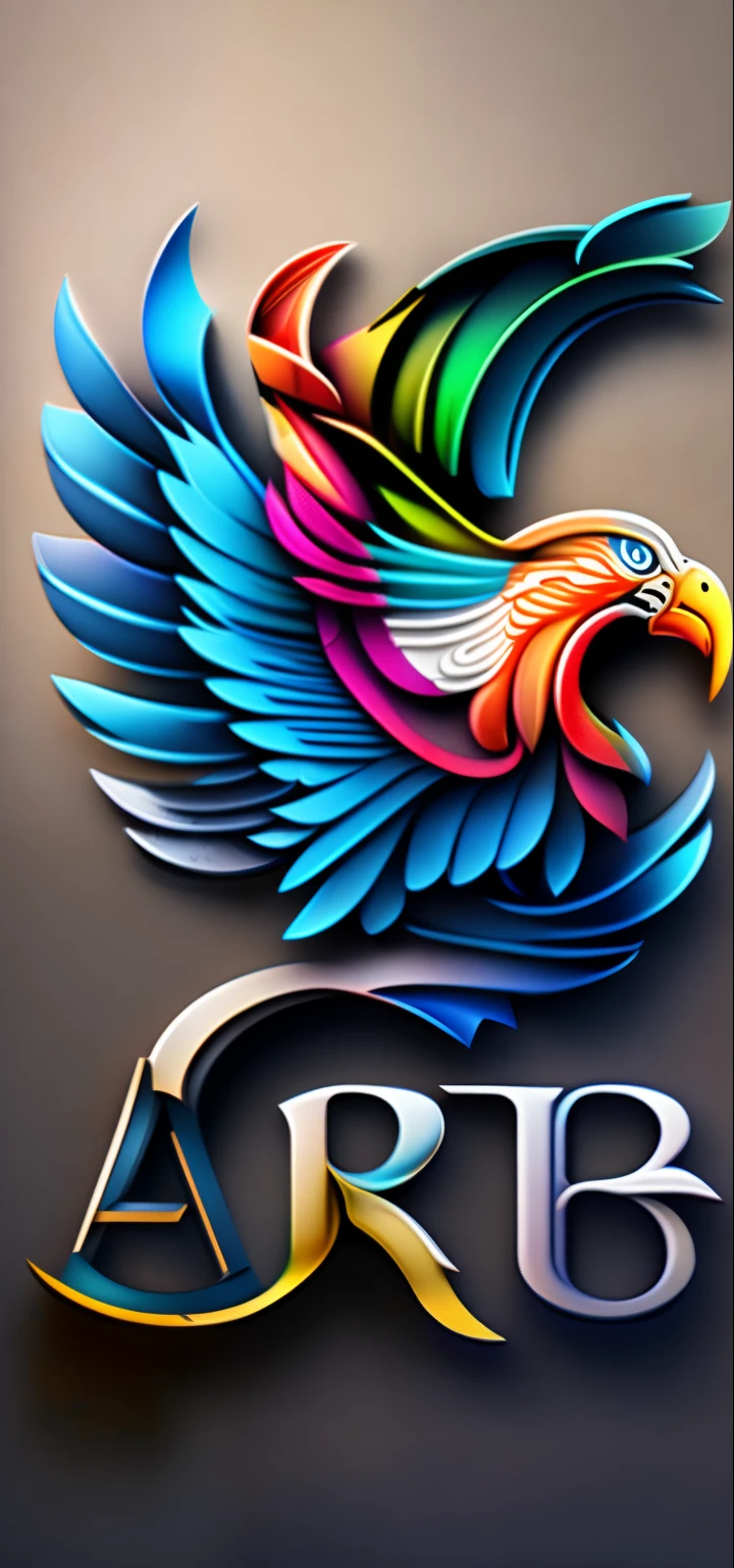 Impresionante arte vectorial, Creative design , Aquila , Arte de Eagle Line, Color design, Full of color - Aquila, para logotipo de las letras (HCR: 1.7)