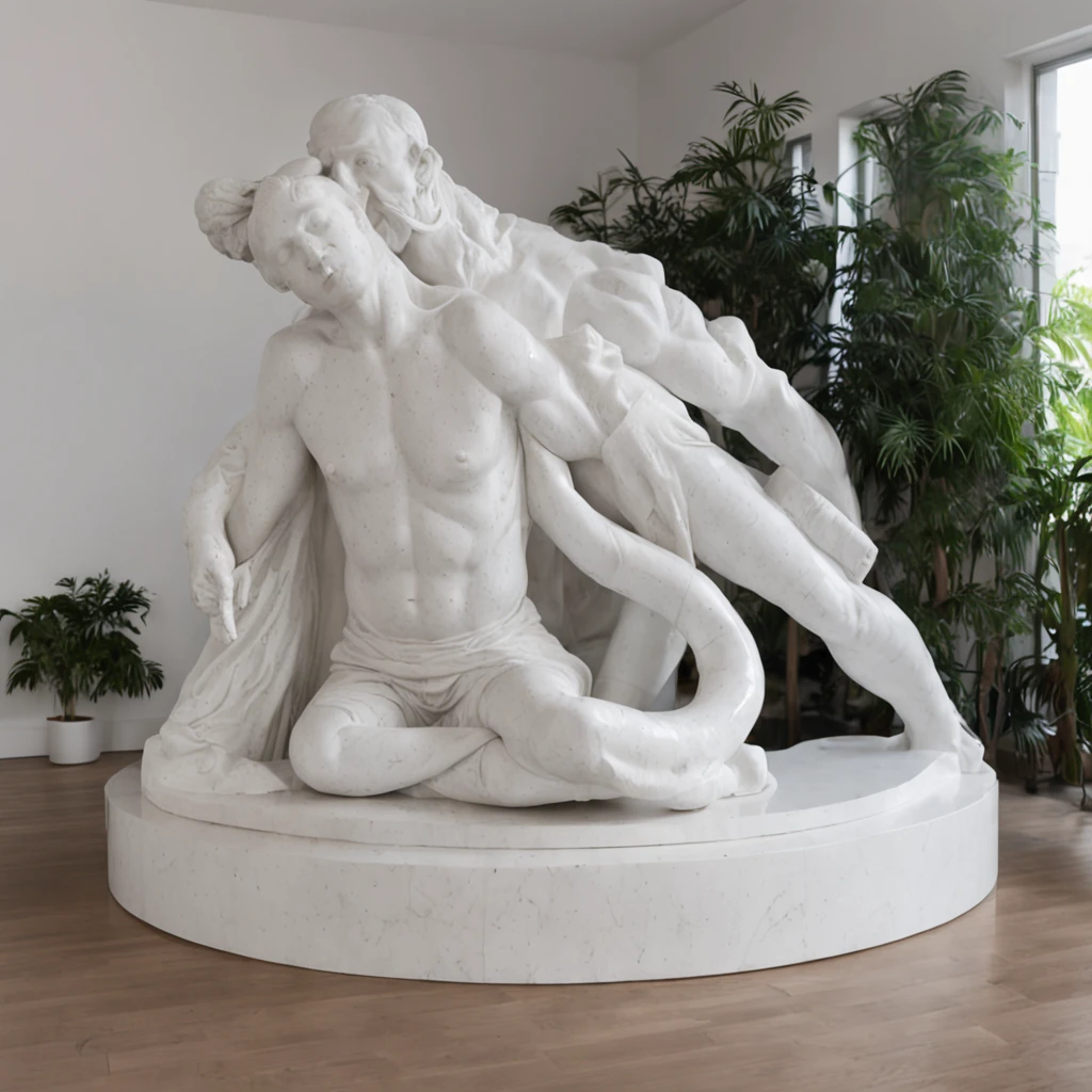 In the temple of knowledge, libraryai,Two huge sculptures stand out in the center of the room。First, Sculpture is the embodiment of idealism,Like a burning flame,flowy、Abstract and mysterious。The sculpture does not have a clear shape,It is like an invisible cloud,It's constantly changing,As if searching for its substance and meaning,Embodies the idealistic spiritual world。Another sculpture is a representative of materialism,Hard as a rock,Simple and robust,It seems to have been shaped by the Earth itself。Every detail is full of reality,It exudes reason and logic,It expresses the practicality and objectivity of materialism。These two sculptures,An action,There was silence,an abstract, A metaphor,It's like yin and yang in the universe,Reflect each other,Two basic human attitudes towards the search for knowledge and truth are revealed。