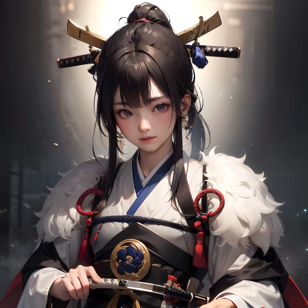 Legendary samurai、youth、Luminous sword、realistic