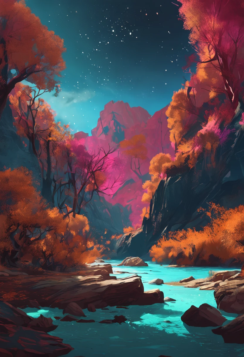 Ancient landscape painting