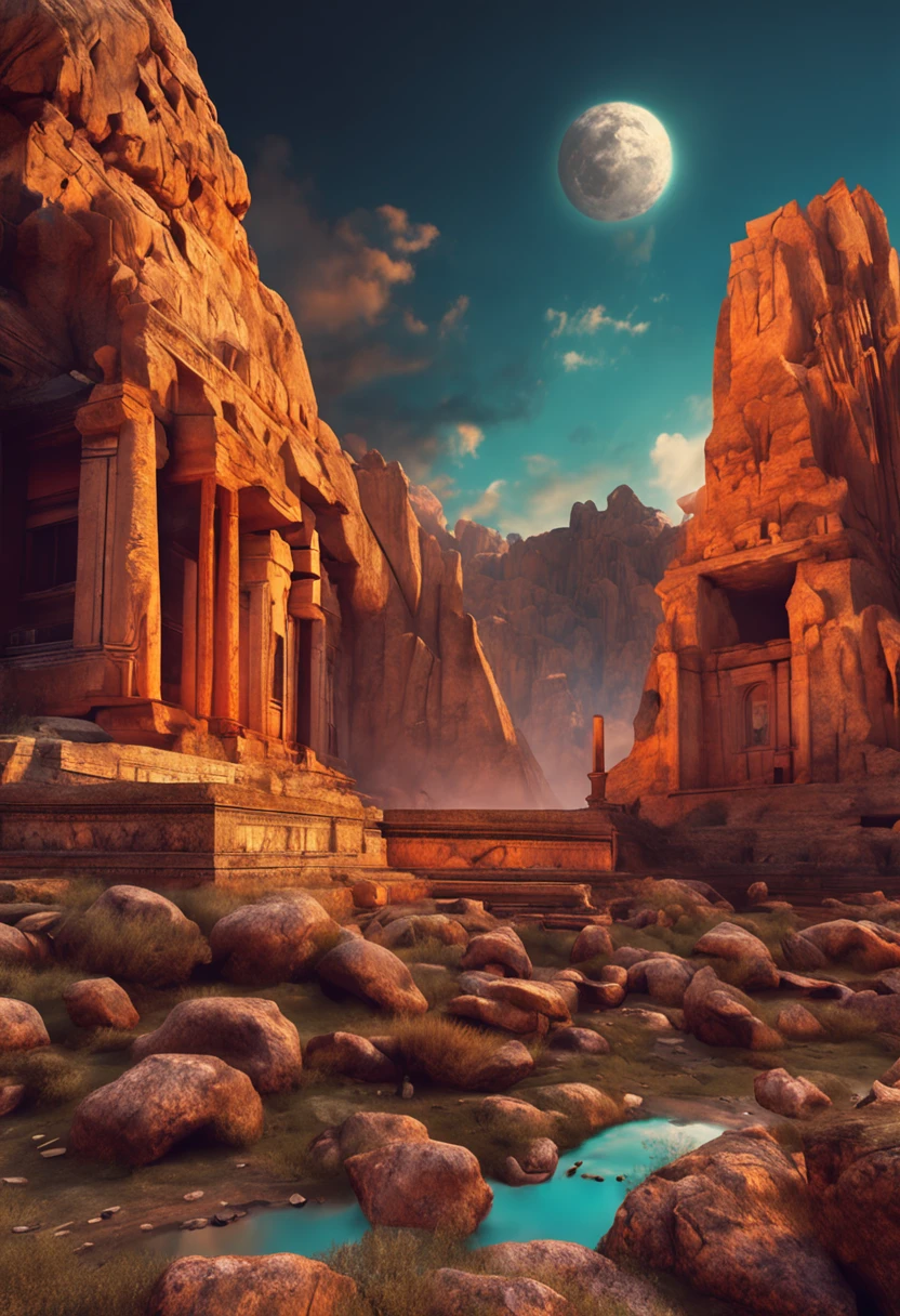 Ancient landscape painting