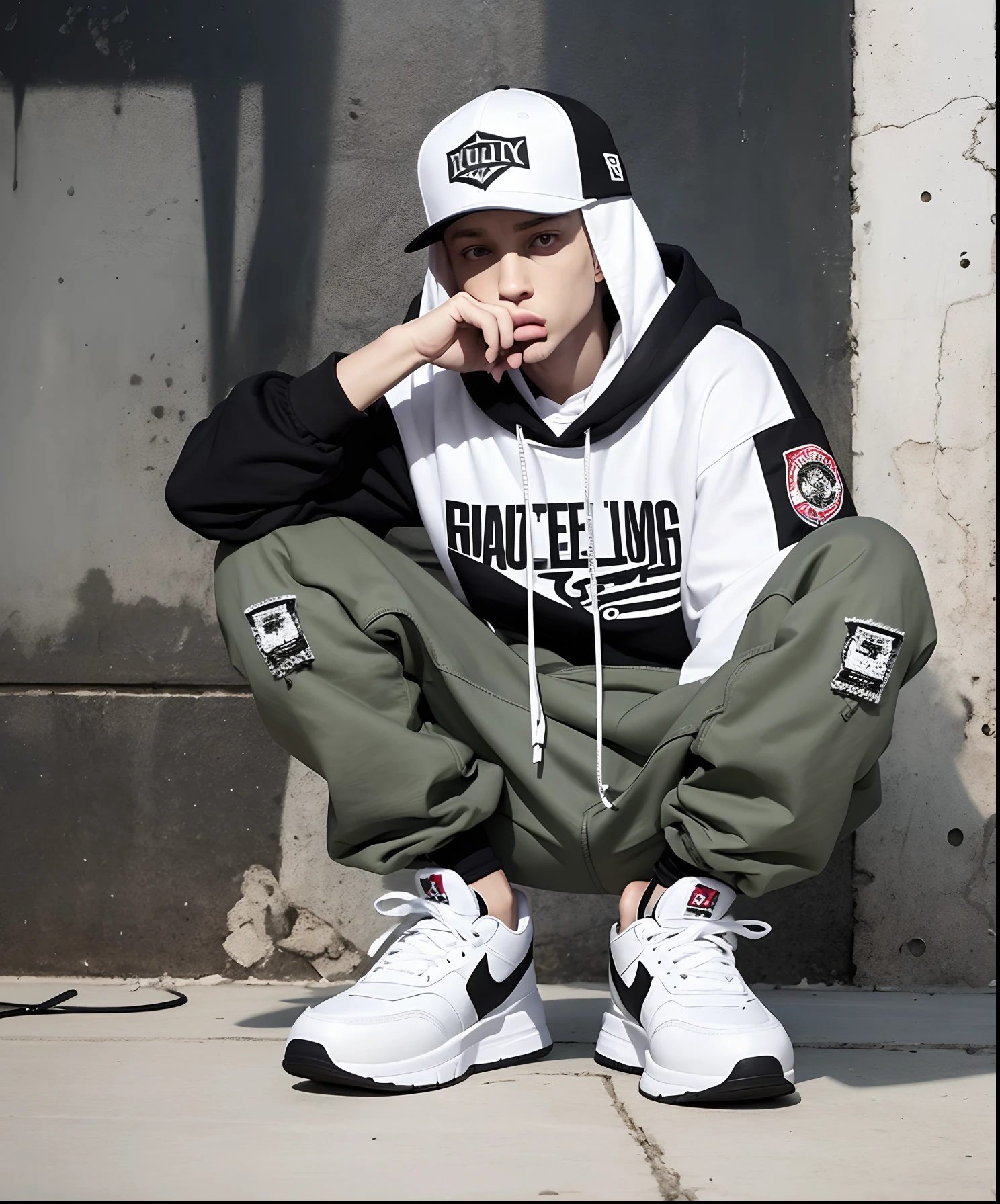 Sure! The "Eminem White Gear 5" could refer to a hypothetical concept where Eminem, the rapper, has a new line of white-themed clothing or merchandise, possibly related to his fifth major album or tour. This collection could feature stylish white clothing items like t-shirts, hoodies, caps, and sneakers, designed to reflect Eminem's unique style and branding. The idea is to create a visually cohesive and trendy collection that aligns with his image and music. --auto --s2