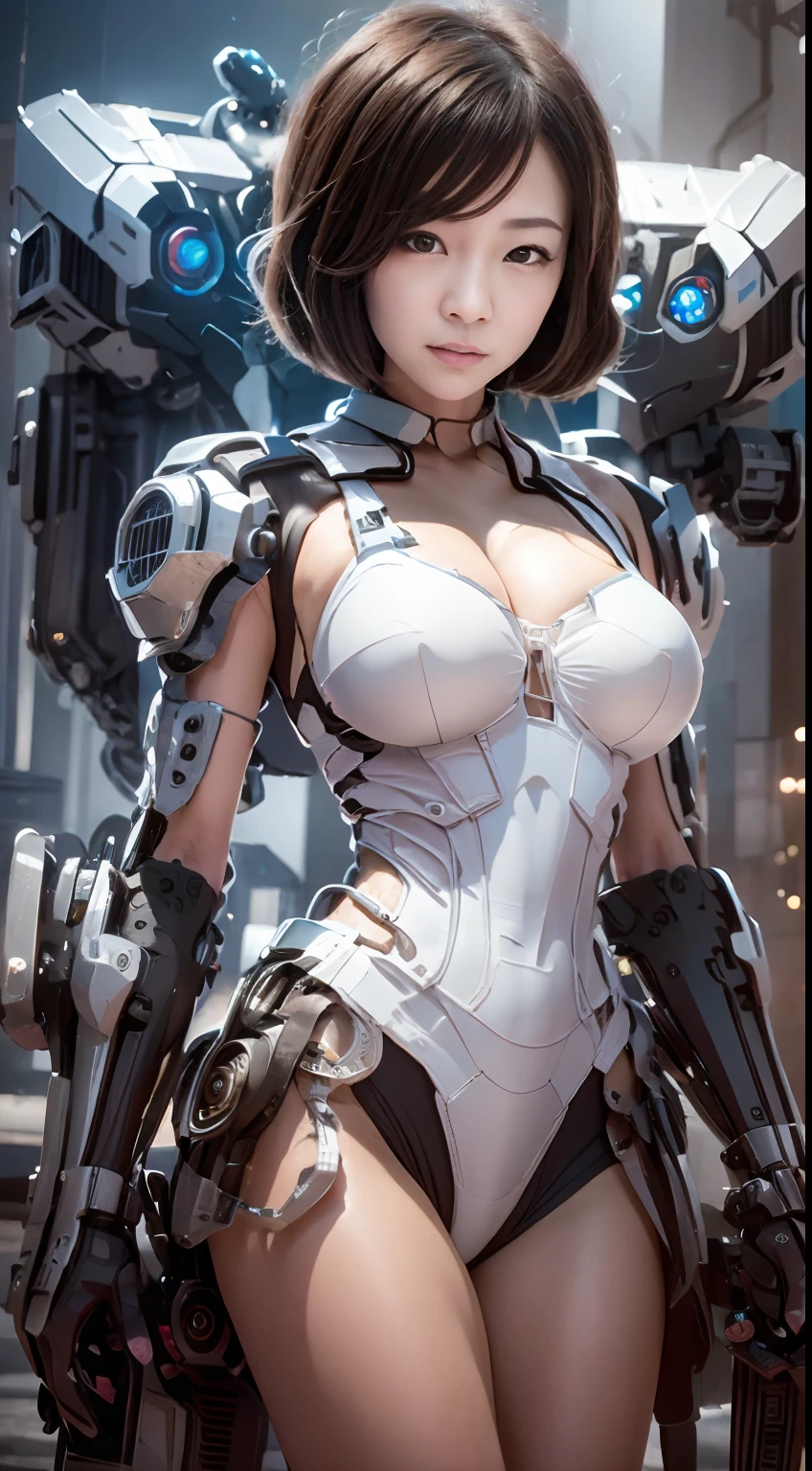 ((top-quality)), ((​masterpiece)), (ighly detailed:1.3), 。.3D, shitu-mecha, Beautiful cyberpunk woman with pink mech in the ruins of a forgotten war city, Ancient Technology, nffsw(HighDynamicRange), Ray traching, NVIDIA RTX, Hyper-Resolution, Unreal 5, Sub-surface scattering, PBR Texture, post processed, Anisotropy Filtering, depth of fields, Maximum sharpness and sharpness, Multilayer Texture, Albedo and highlight map, Surface Shading、accurate simulation of light and material interactions、Mechanical proportions、octan render、Duotone lighting、Low ISO、White Balance、thirds rule、Wide aperture、8K Raw、high efficiency sub-pixel、sub-pixel convolution、Luminescent particles、light scattering、Tindall Effect(full body Esbian)、(delicated facial features)、(face perfect)、dynamic ungle。