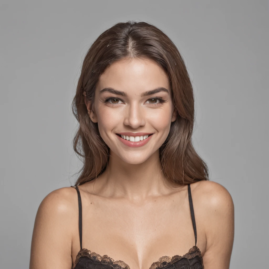 mulher de aparecia brasileira com lindo sorriso bem vestida comportada , idade de 30 ano s
