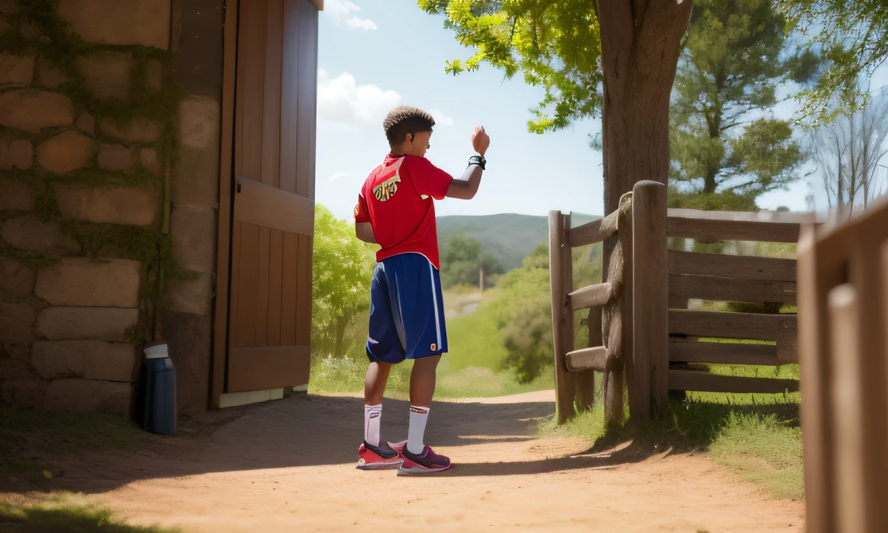 Presentation of the theme and importance of inspiring stories.
Introduction to the young protagonist of humble origins and his sporting aspirations.