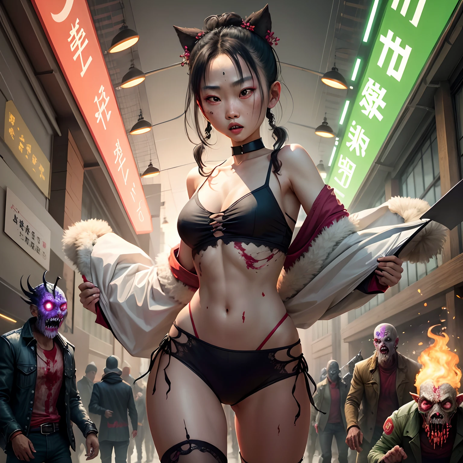 Wang Situ vs. zombies